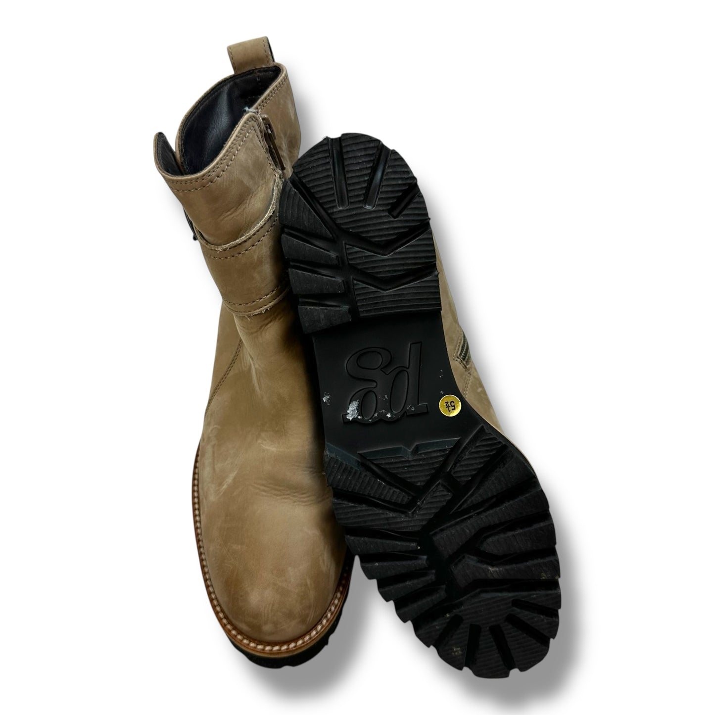 Boots Combat By Paul Green In Tan, Size: 5.5