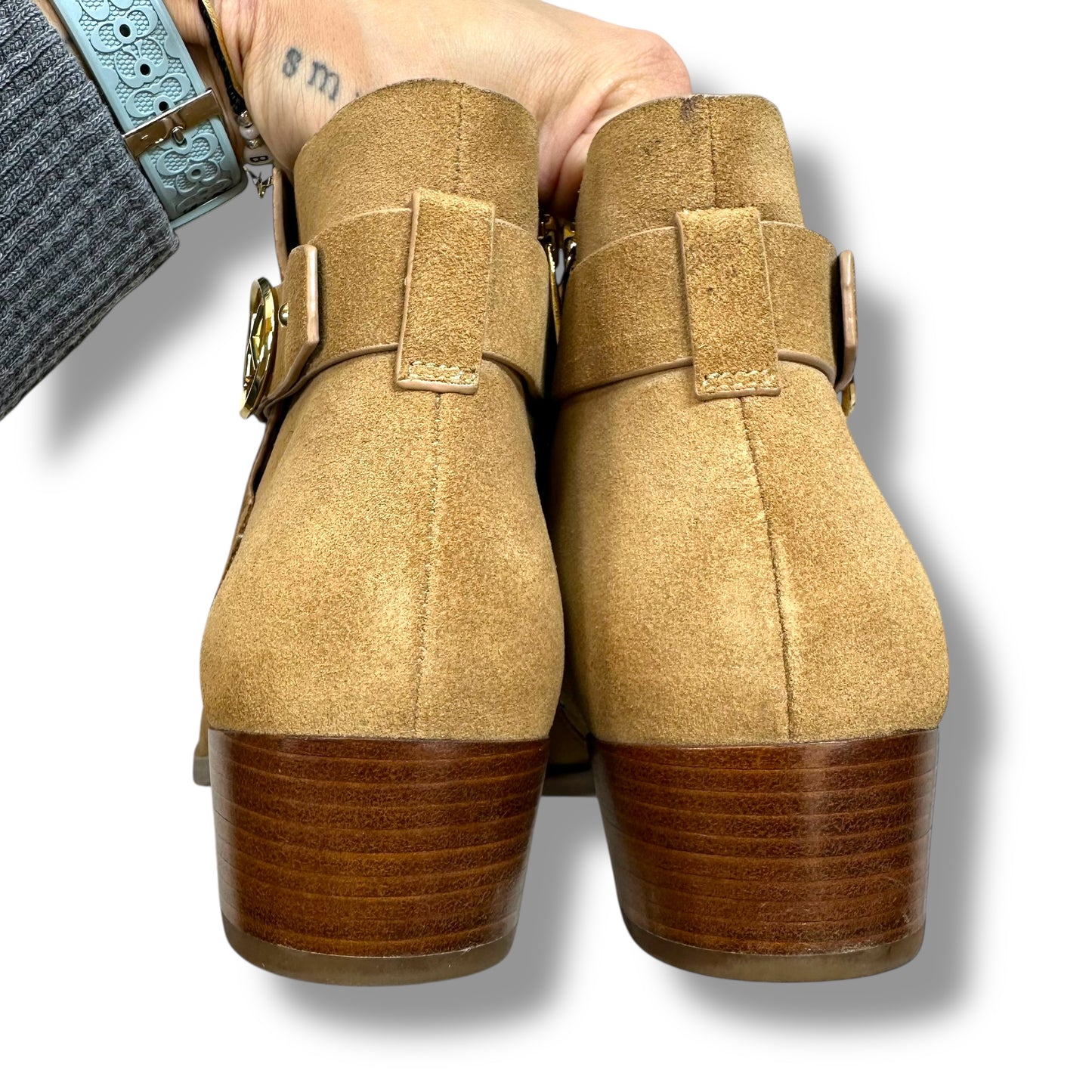 Boots Designer By Michael Kors In Tan, Size: 7.5