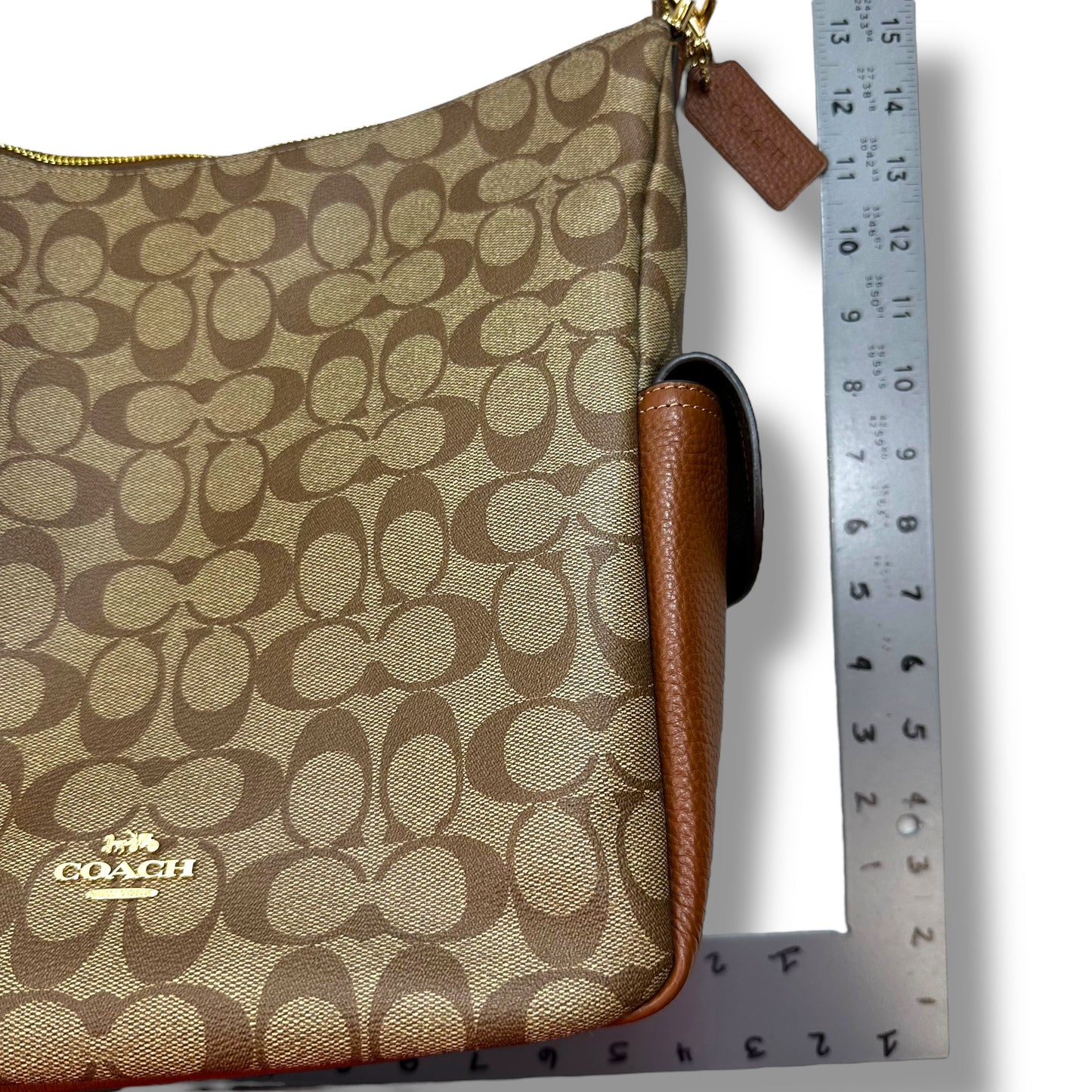 Pennie Handbag Designer By Coach, Size: Large