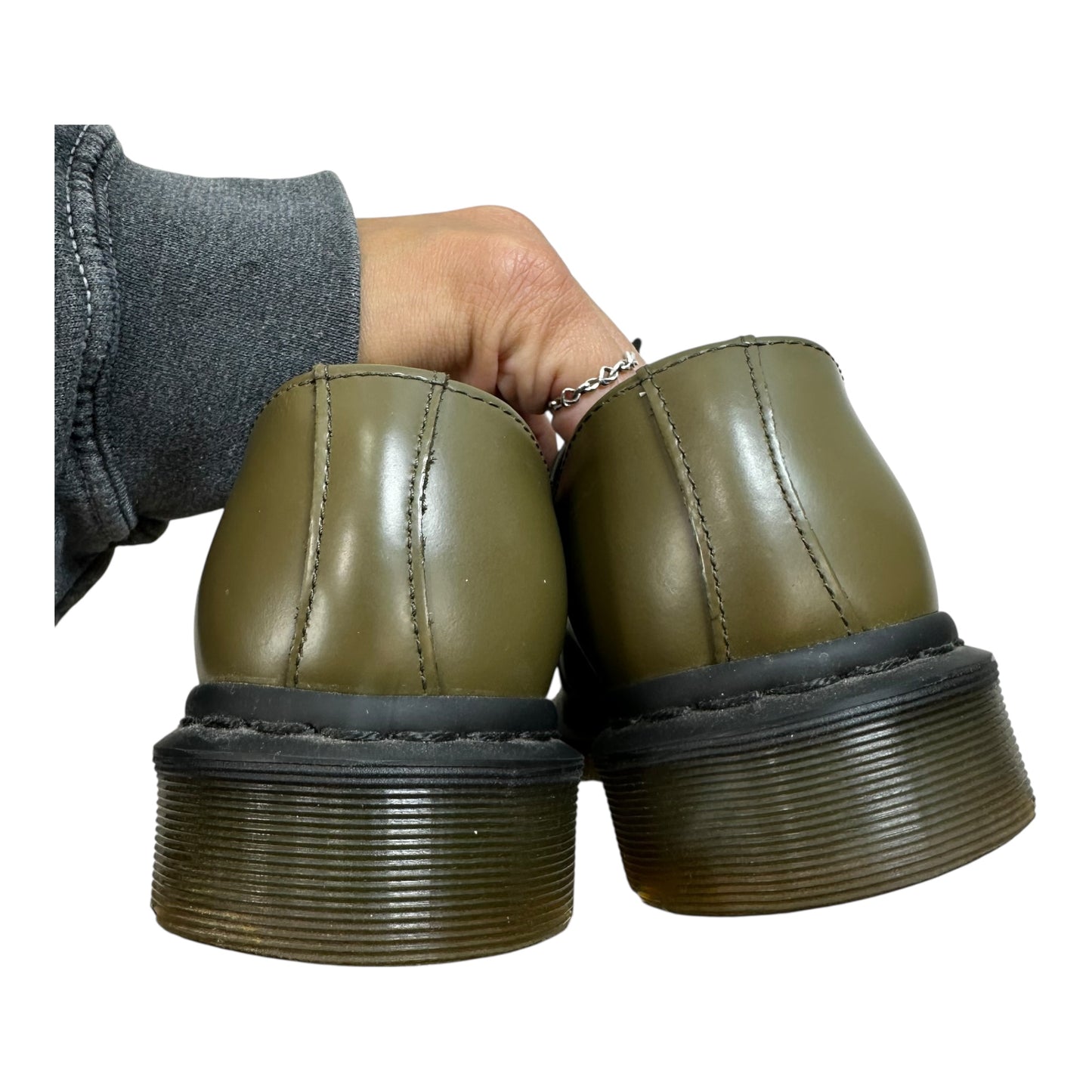 Shoes Heels Block By Dr Martens In Green, Size: 7