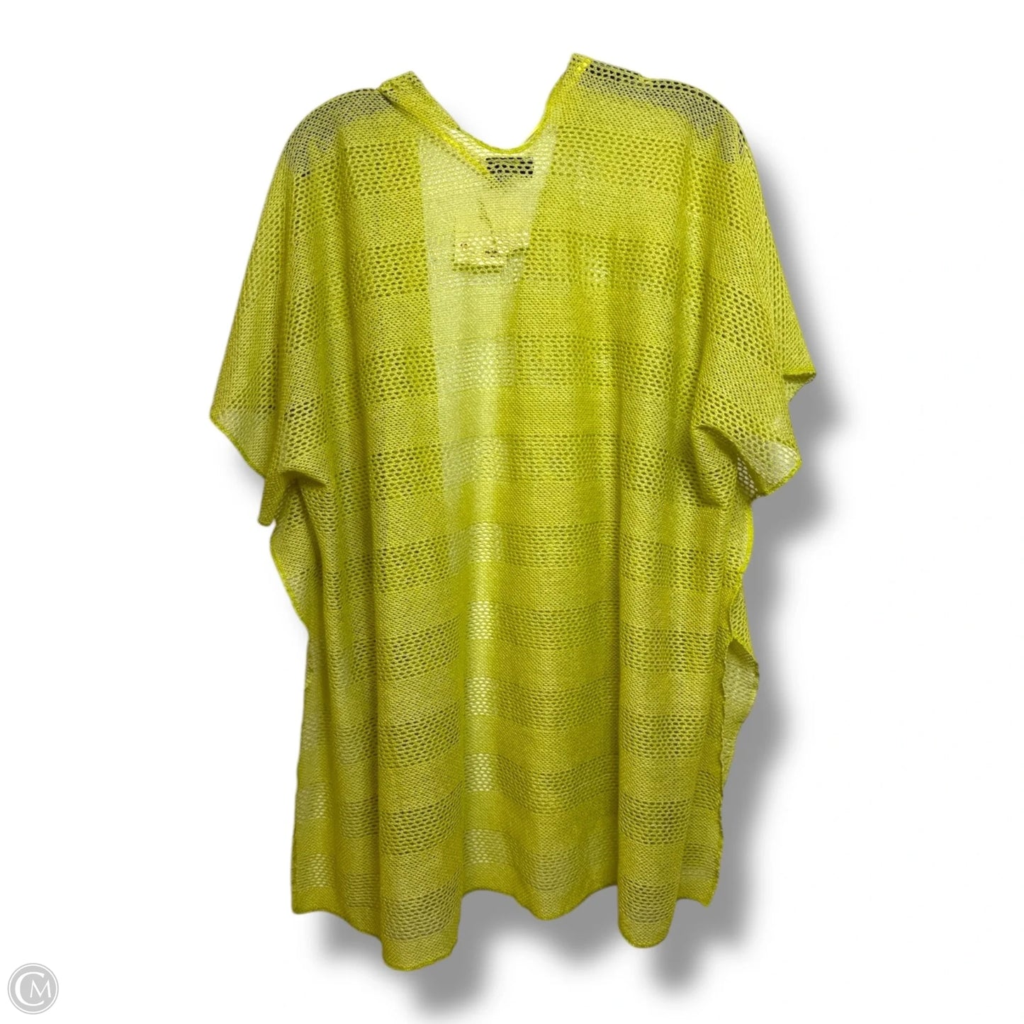 Cardigan By Clothes Mentor In Chartreuse, Size: L