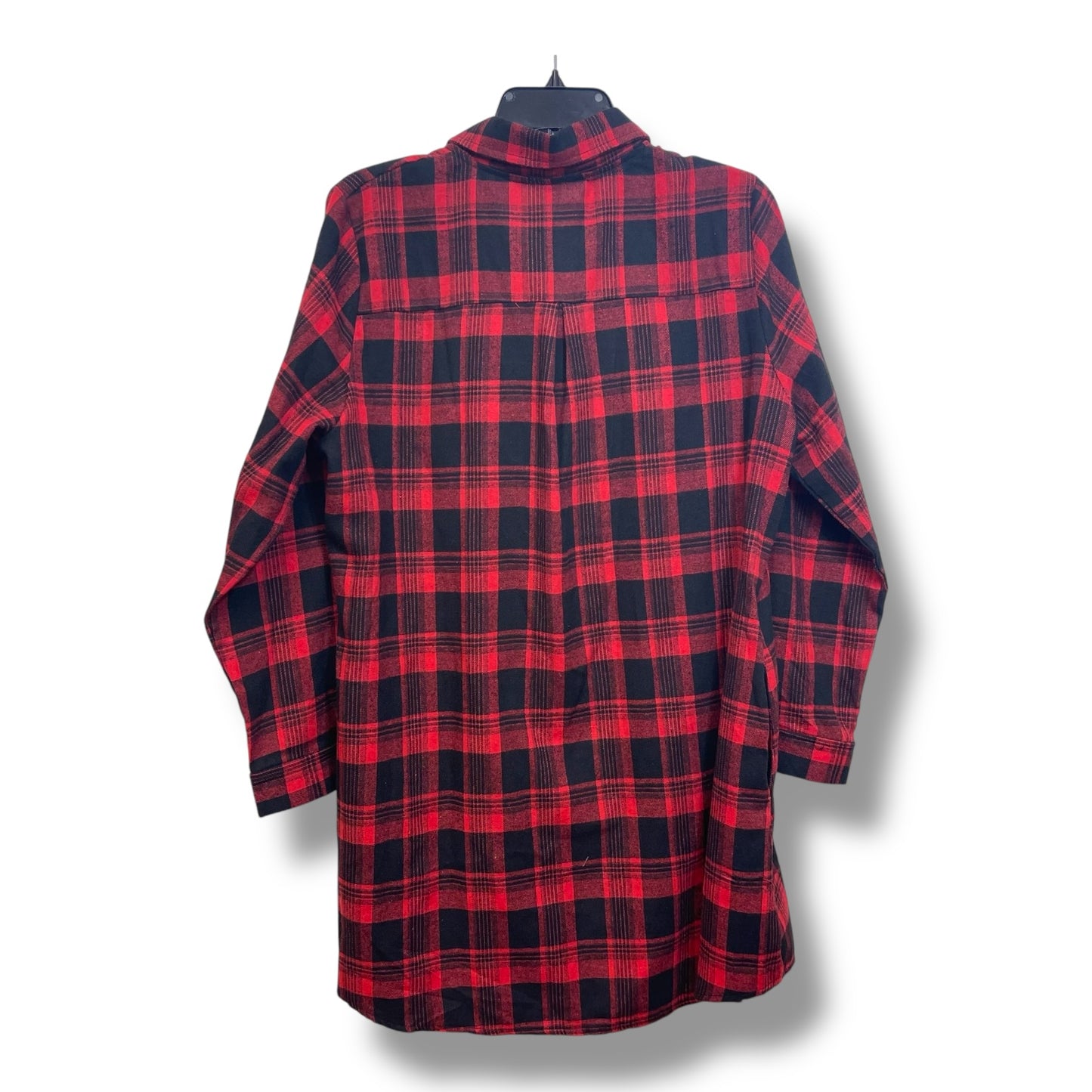 Top Long Sleeve By Coco And Carmen In Checkered Pattern, Size: Xl