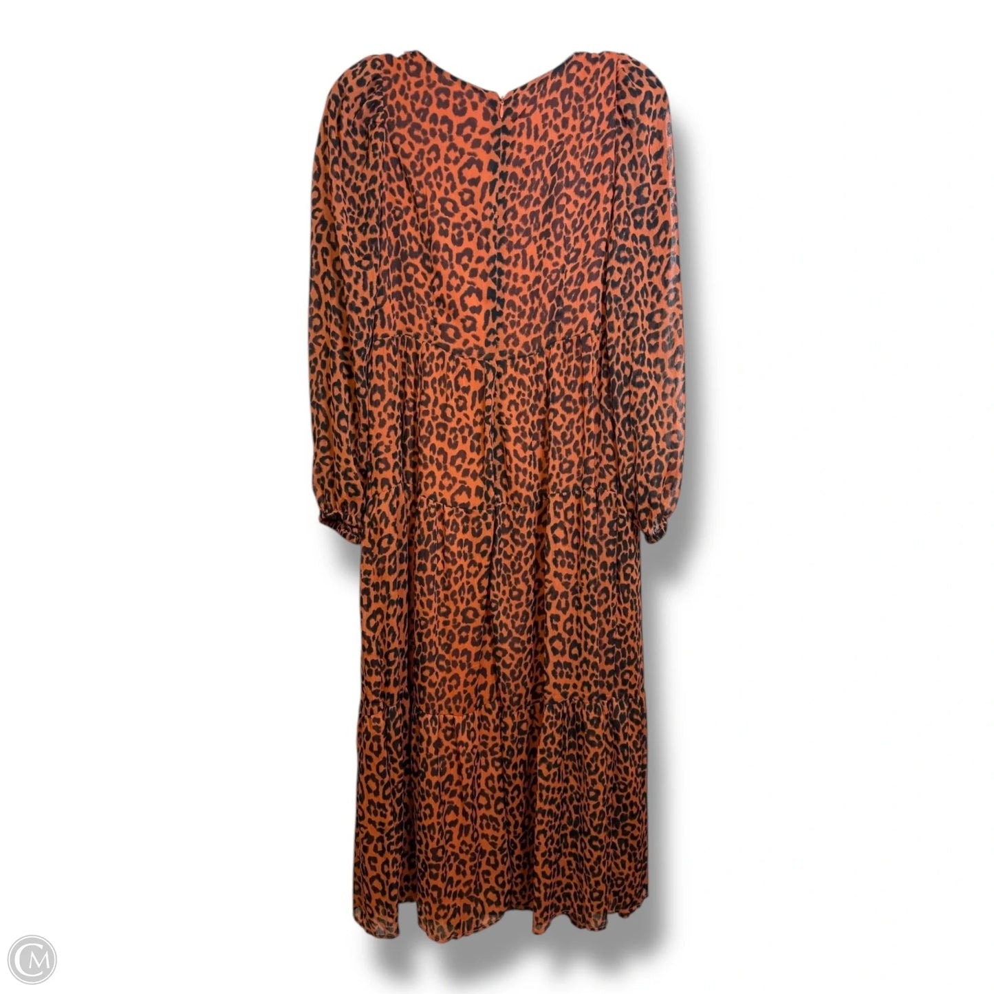 Dress Casual Midi By Loft In Animal Print, Size: 6