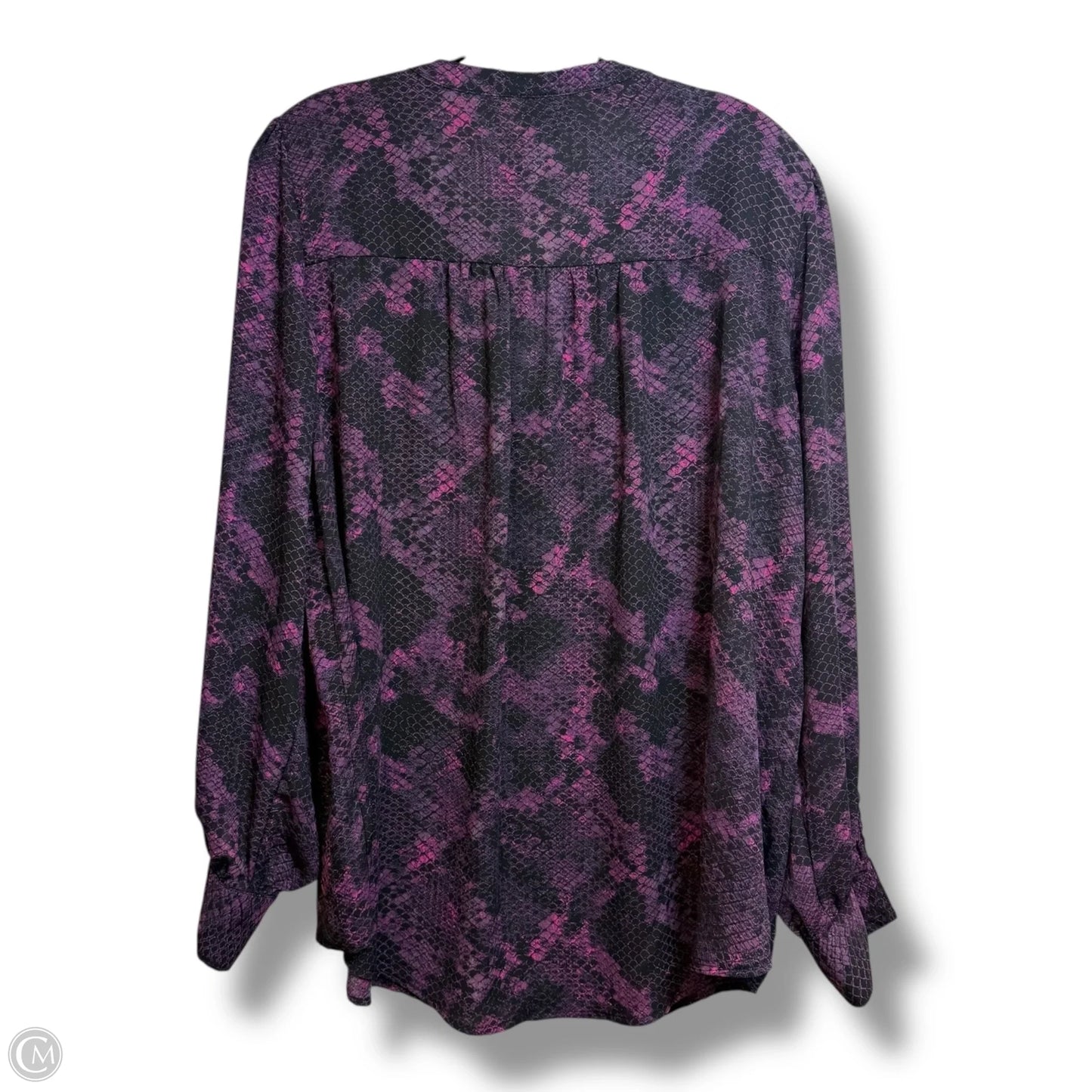 Top Long Sleeve By Torrid In Snakeskin Print, Size: M