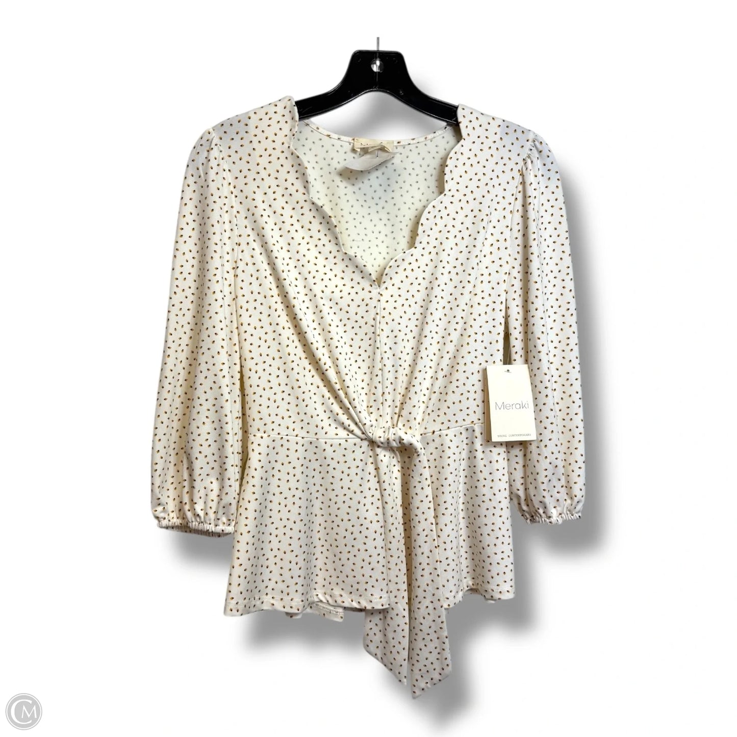 Top 3/4 Sleeve By Meraki In Yellow, Size: S