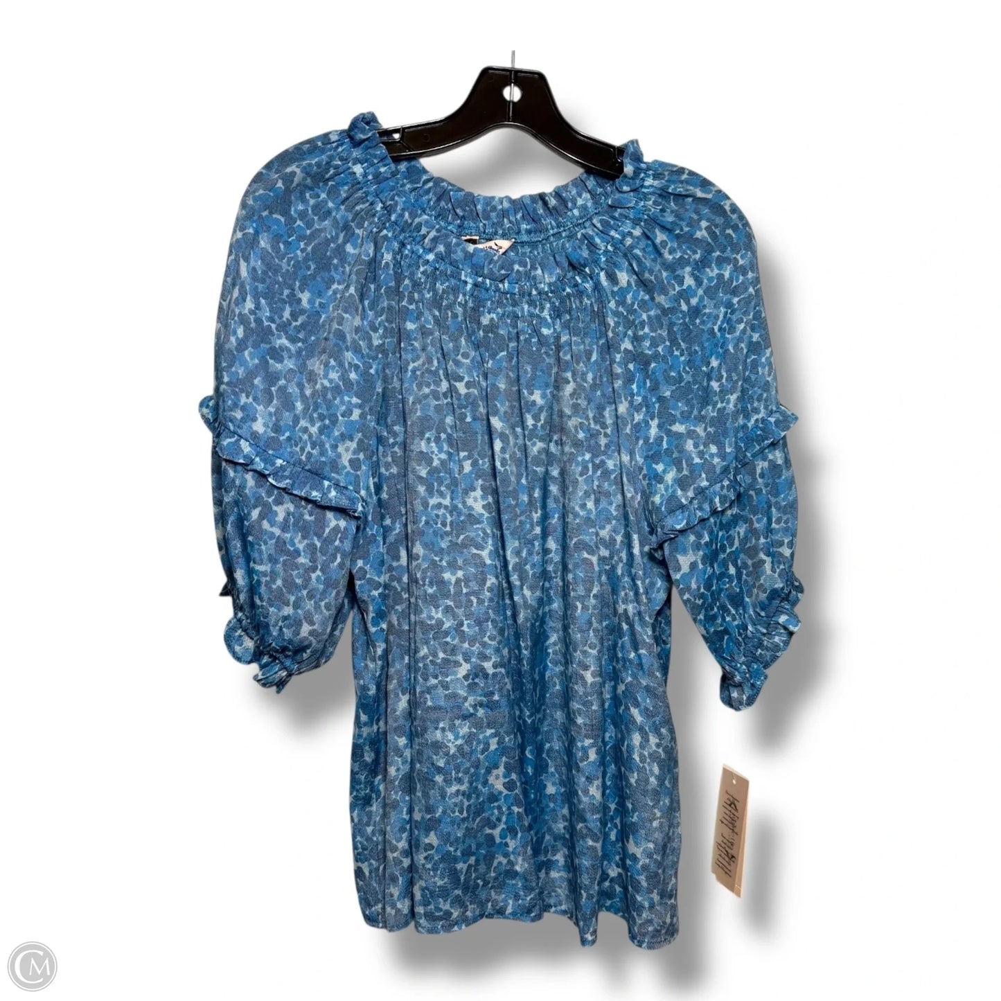Top Short Sleeve By Nanette By Nanette Lepore In Blue, Size: M