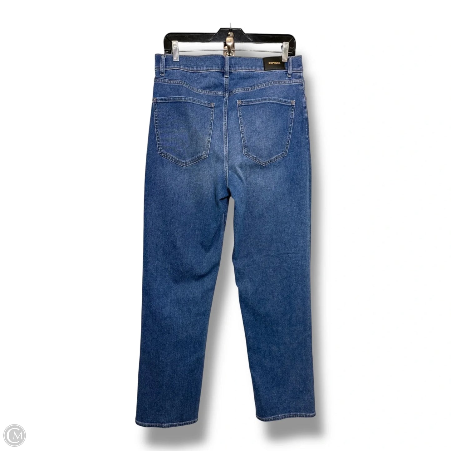 Jeans Wide Leg By Express In Blue Denim, Size: 10