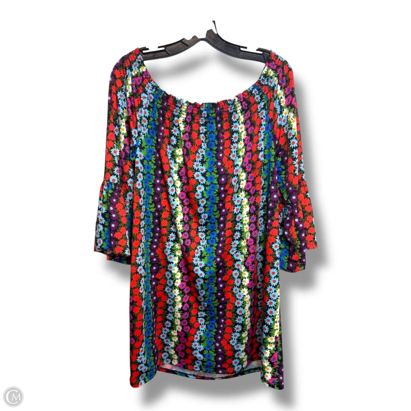 Dress Casual Short By Trina By Trina Turk In Floral Print, Size: Xl
