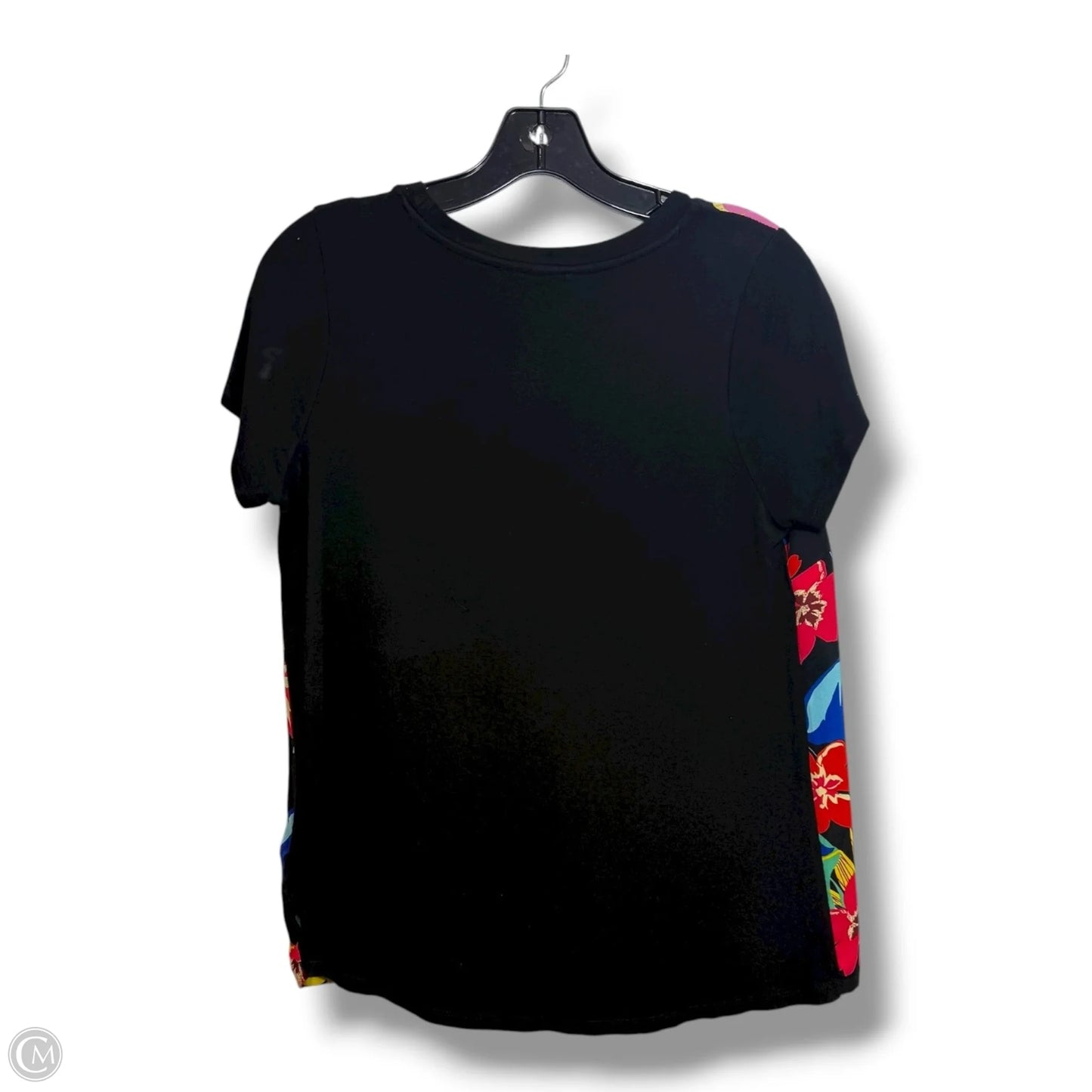 Top Short Sleeve By Cyrus Knits In Floral Print, Size: M