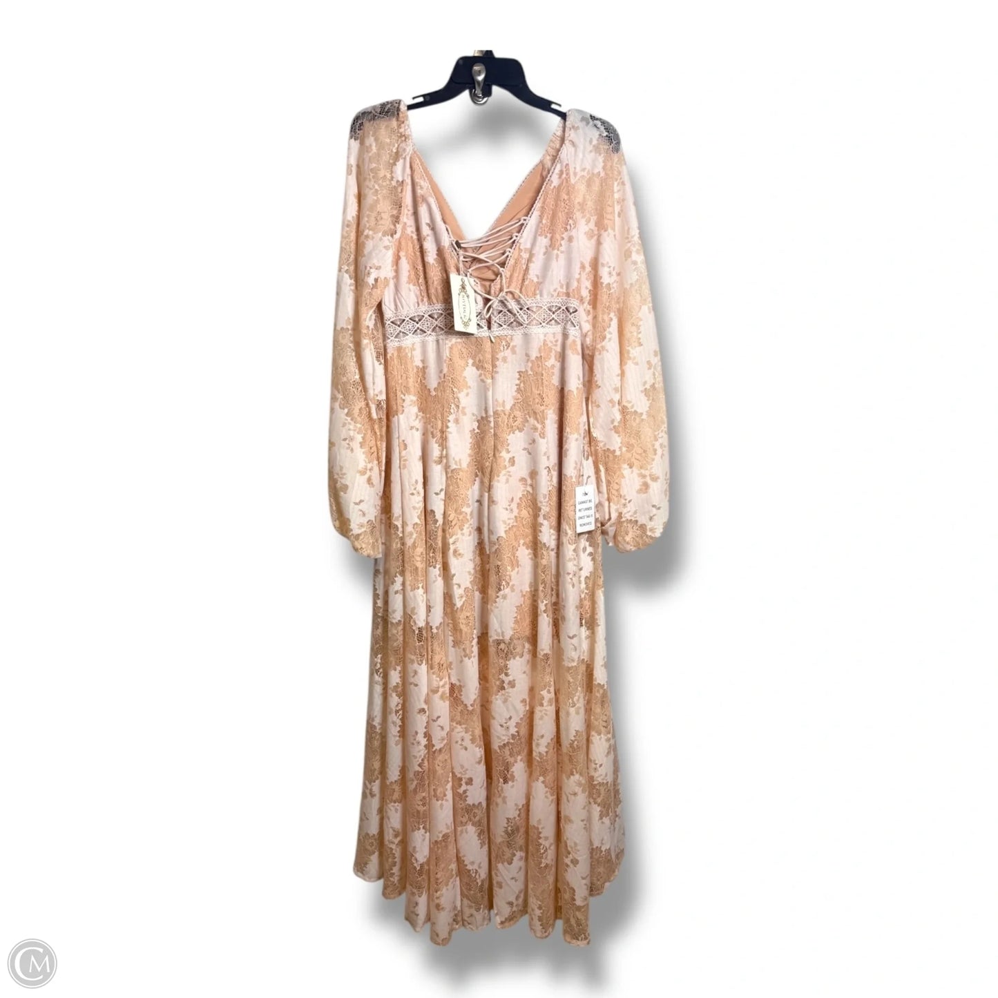 Dress Casual Maxi By Clothes Mentor In Cream, Size: M