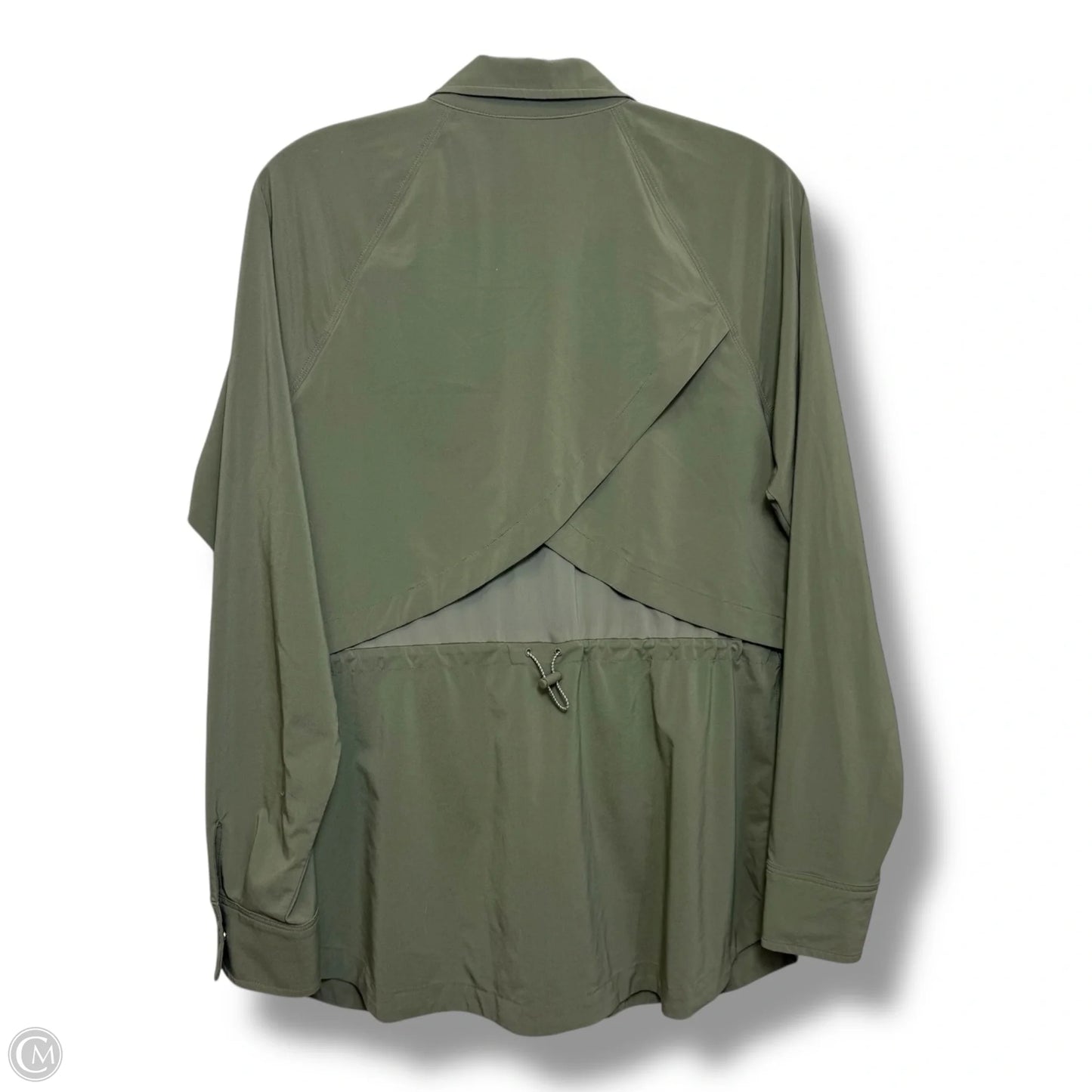 Top Long Sleeve By Athleta In Green, Size: M