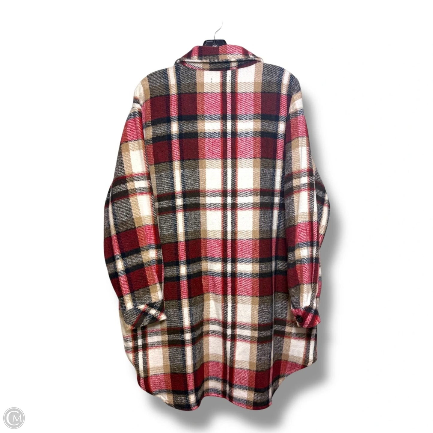 Jacket Shirt By Maurices In Plaid Pattern, Size: Xl