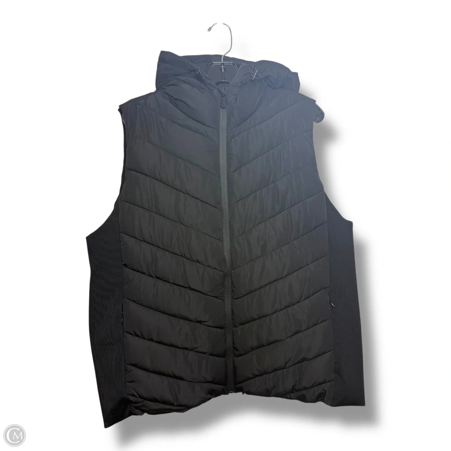 Vest Puffer & Quilted By Tahari By Arthur Levine In Black, Size: 1x