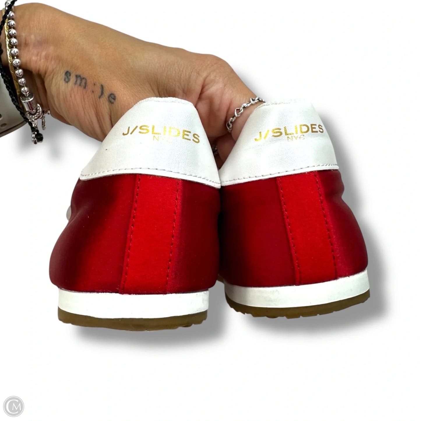 Shoes Sneakers By J Slides In Red, Size: 8.5