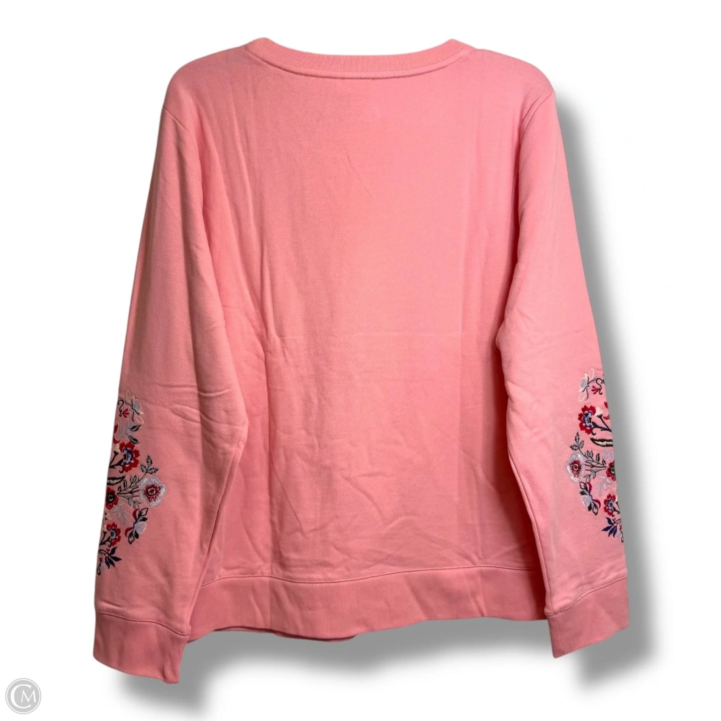 Top Long Sleeve Basic By Talbots In Pink, Size: Xl