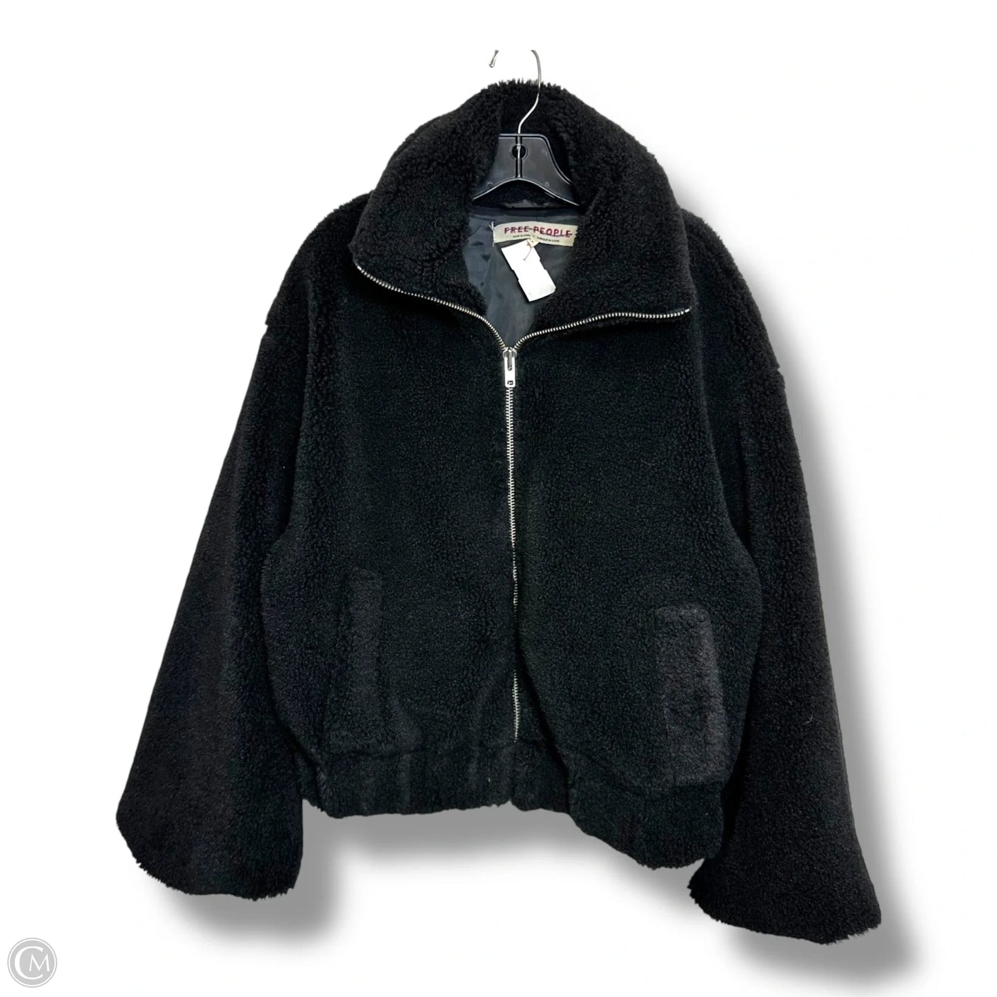 Jacket Faux Fur & Sherpa By Free People In Black, Size: M