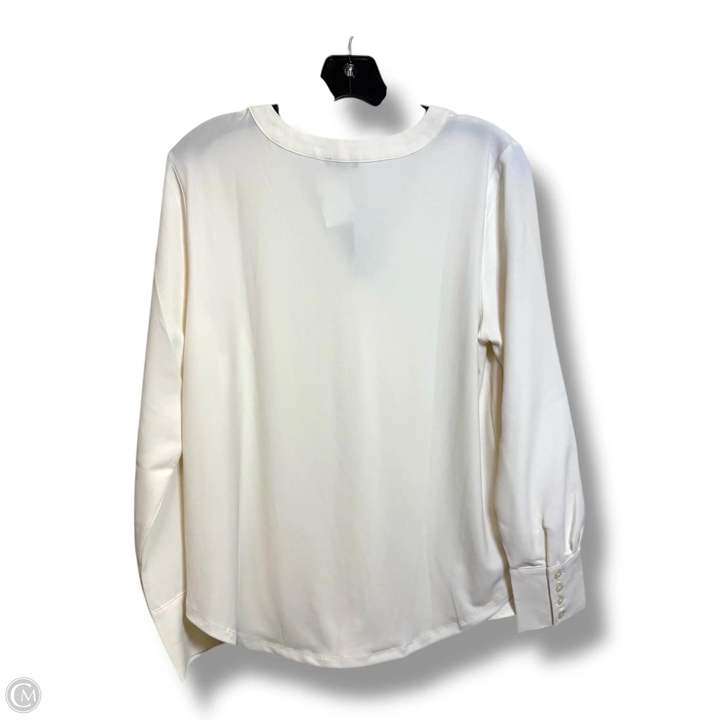 Top Long Sleeve By Ann Taylor In Cream, Size: Mp