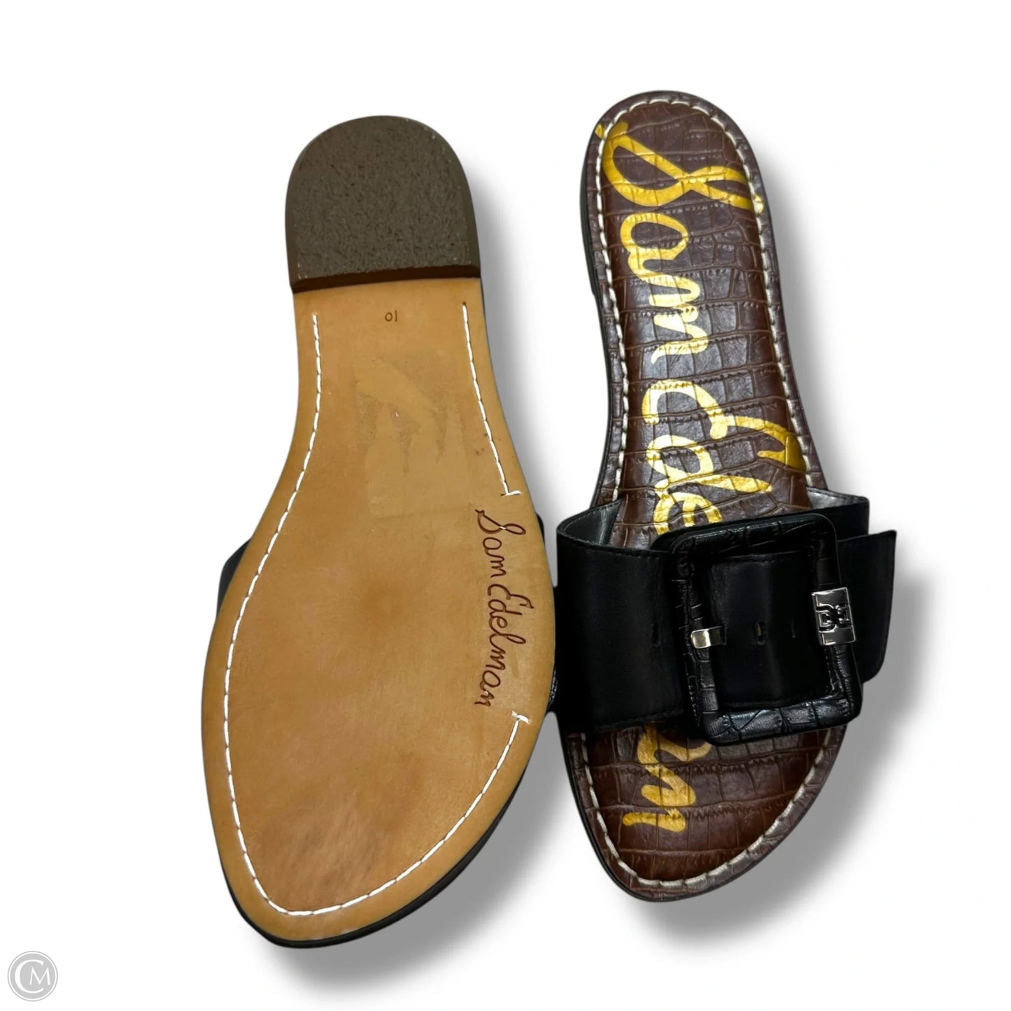 Sandals Flip Flops By Sam Edelman In Black, Size: 10
