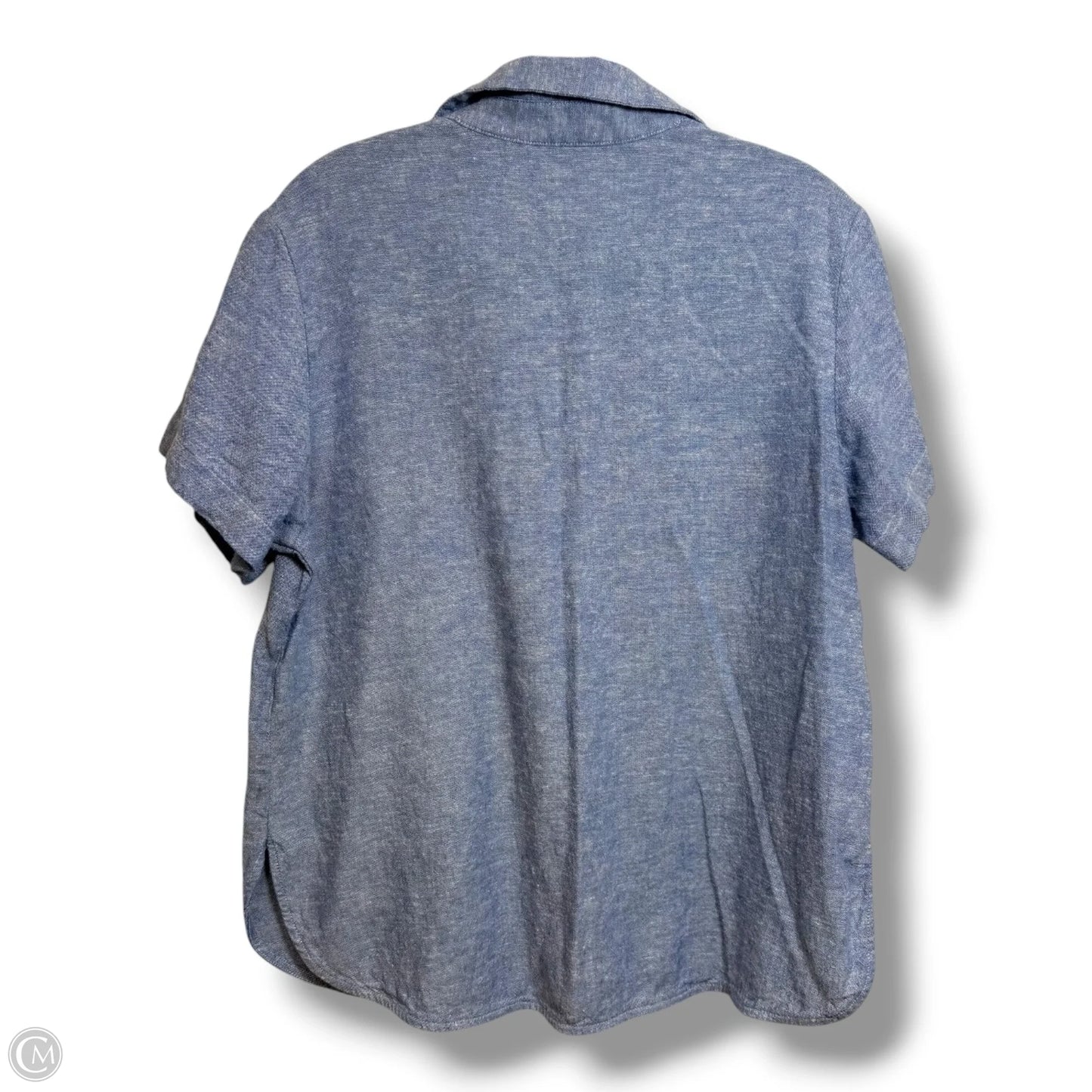 Top Short Sleeve By Banana Republic In Blue, Size: M
