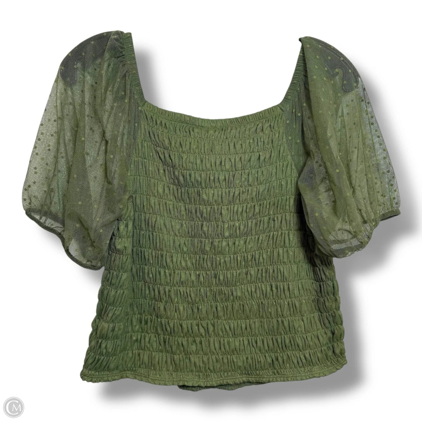 Top Short Sleeve By Torrid In Green, Size: L