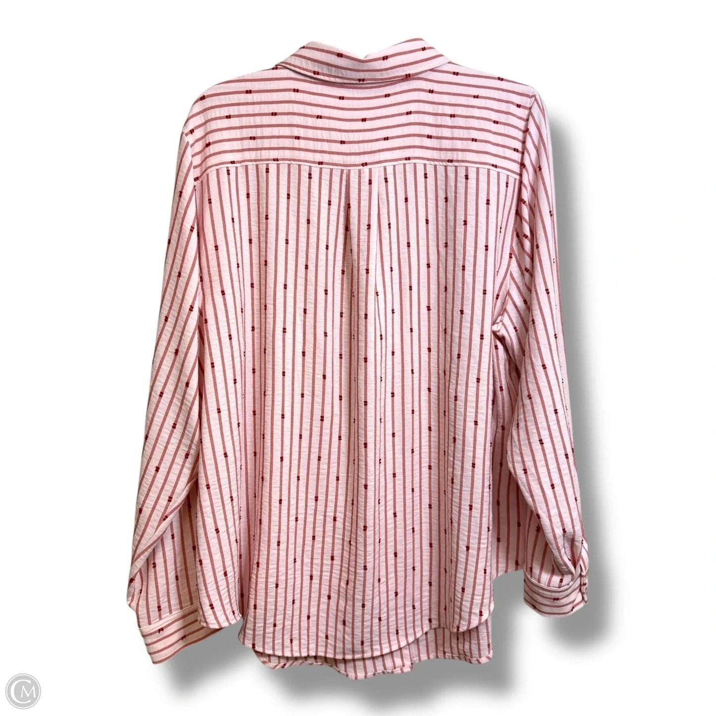 Top Long Sleeve By Torrid In Striped Pattern, Size: 2x