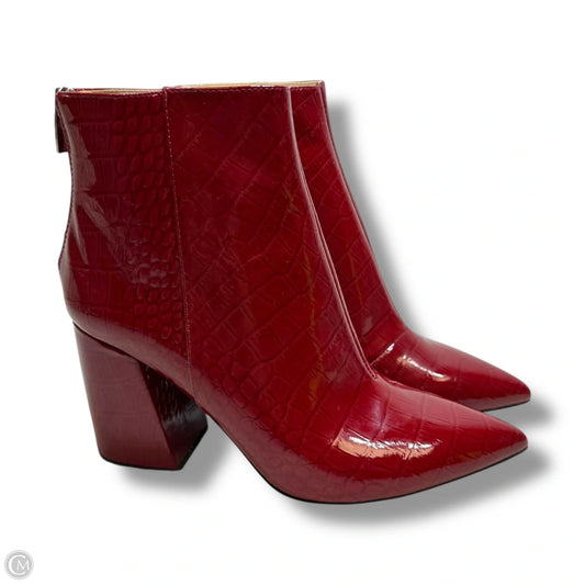 Boots Ankle Heels By Vince Camuto In Red, Size: 8.5