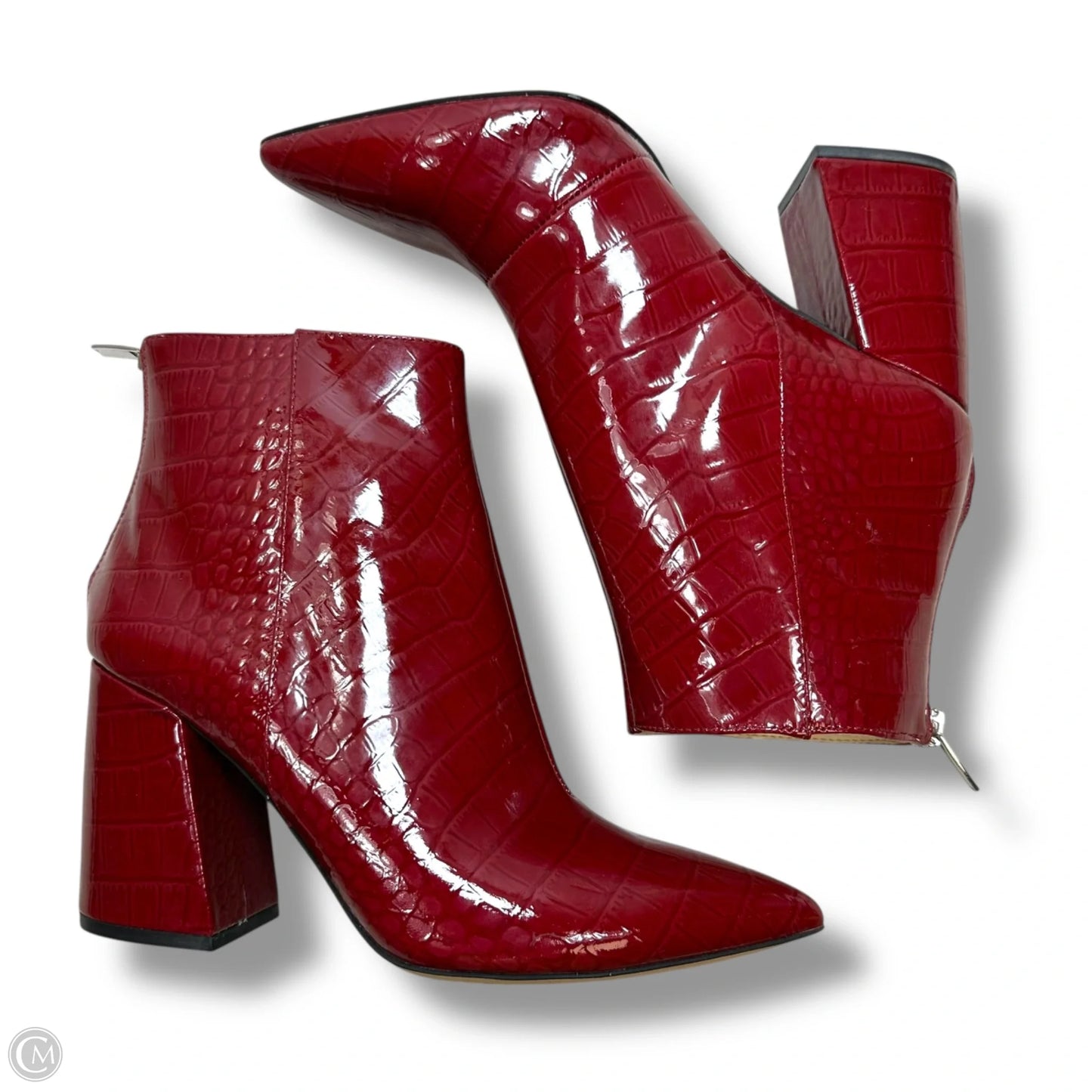 Boots Ankle Heels By Vince Camuto In Red, Size: 8.5