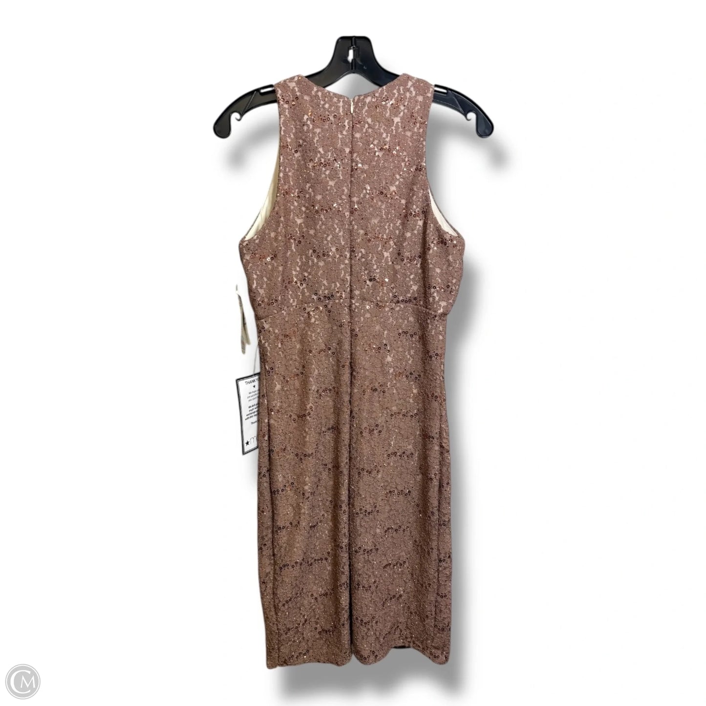 Dress Party Short By Clothes Mentor In Gold, Size: 8