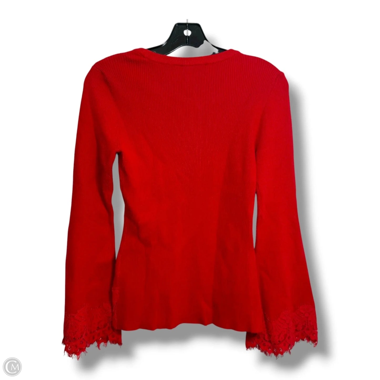 Top Long Sleeve By Inc In Red, Size: Mp