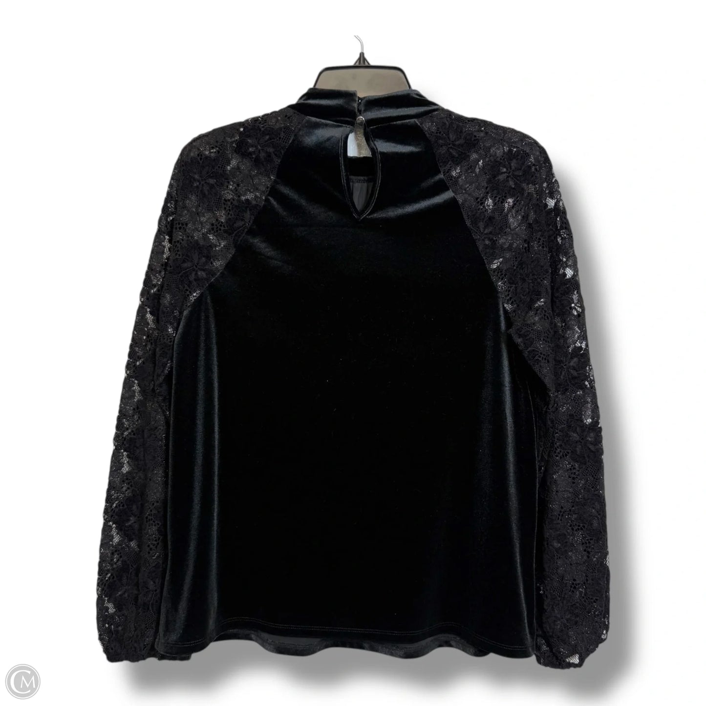 Top Long Sleeve By Cable And Gauge In Black, Size: M