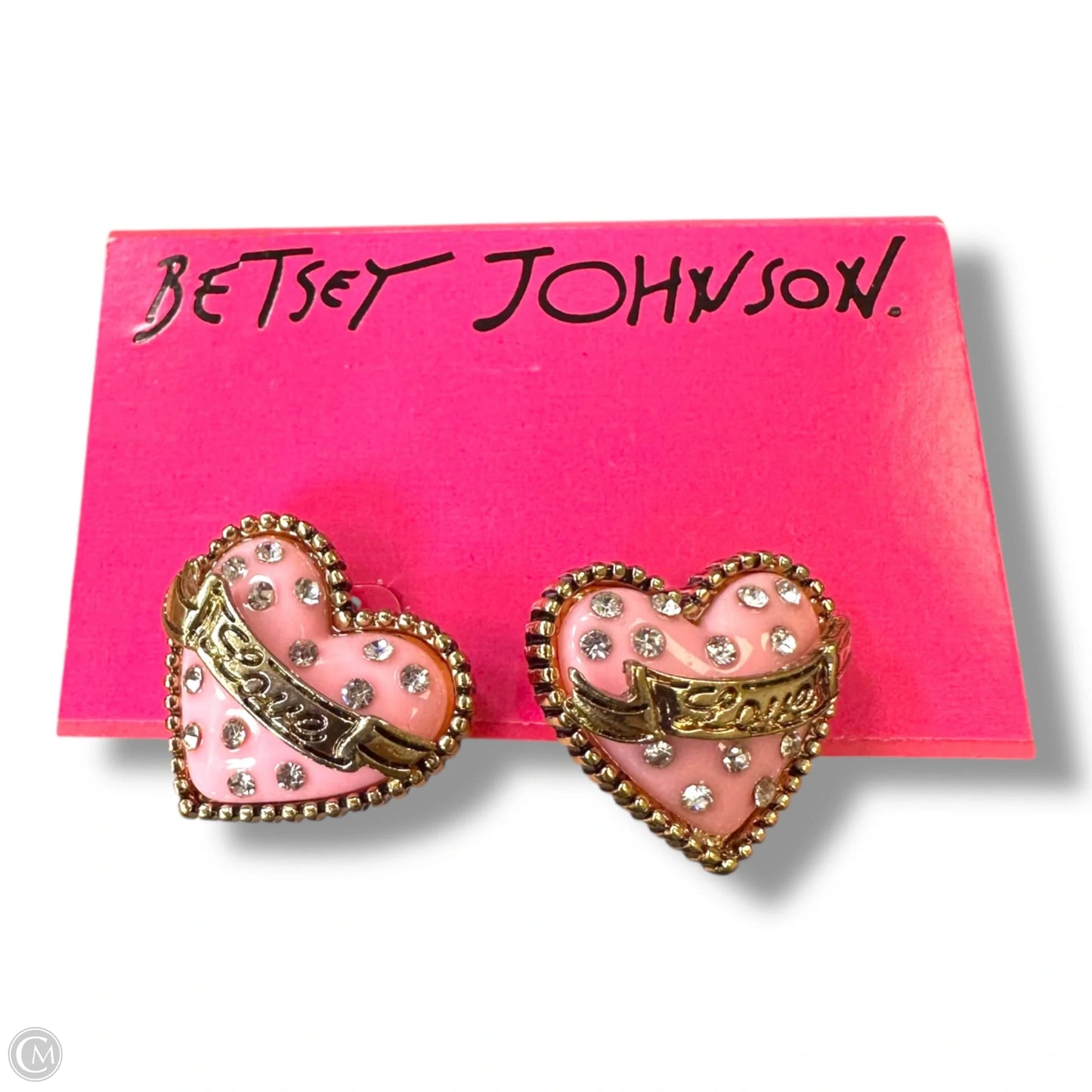 Hearts Earrings Stud By Betsey Johnson