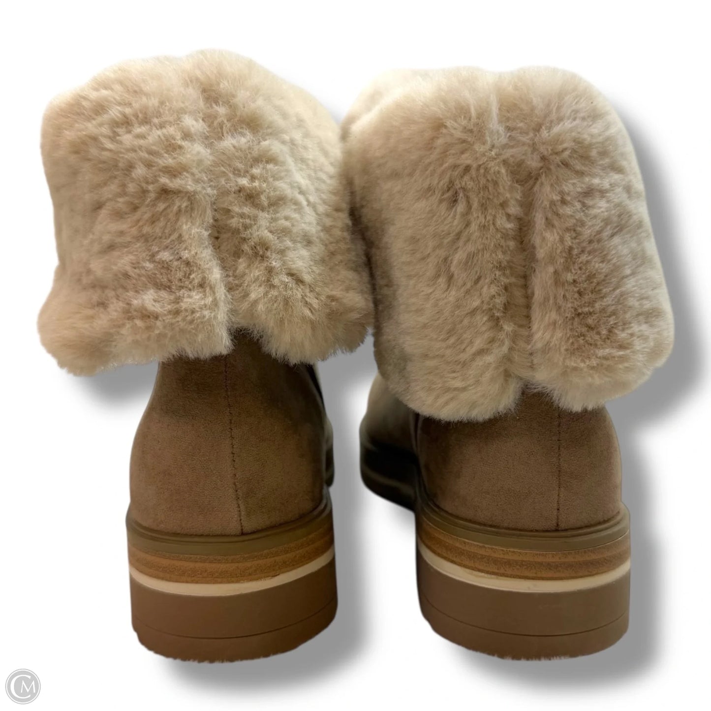 Boots Ankle Flats By Esprit In Tan, Size: 6.5