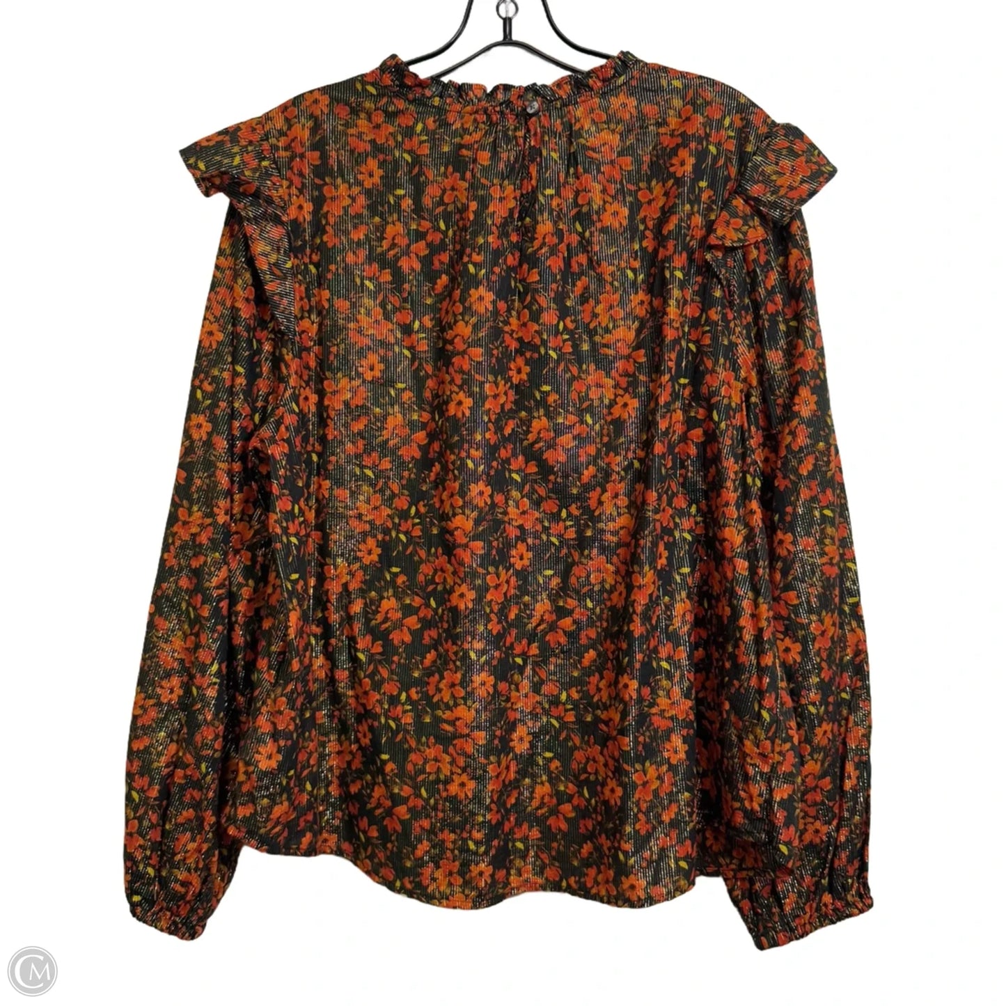 Top Long Sleeve By Gap In Orange, Size: Xl