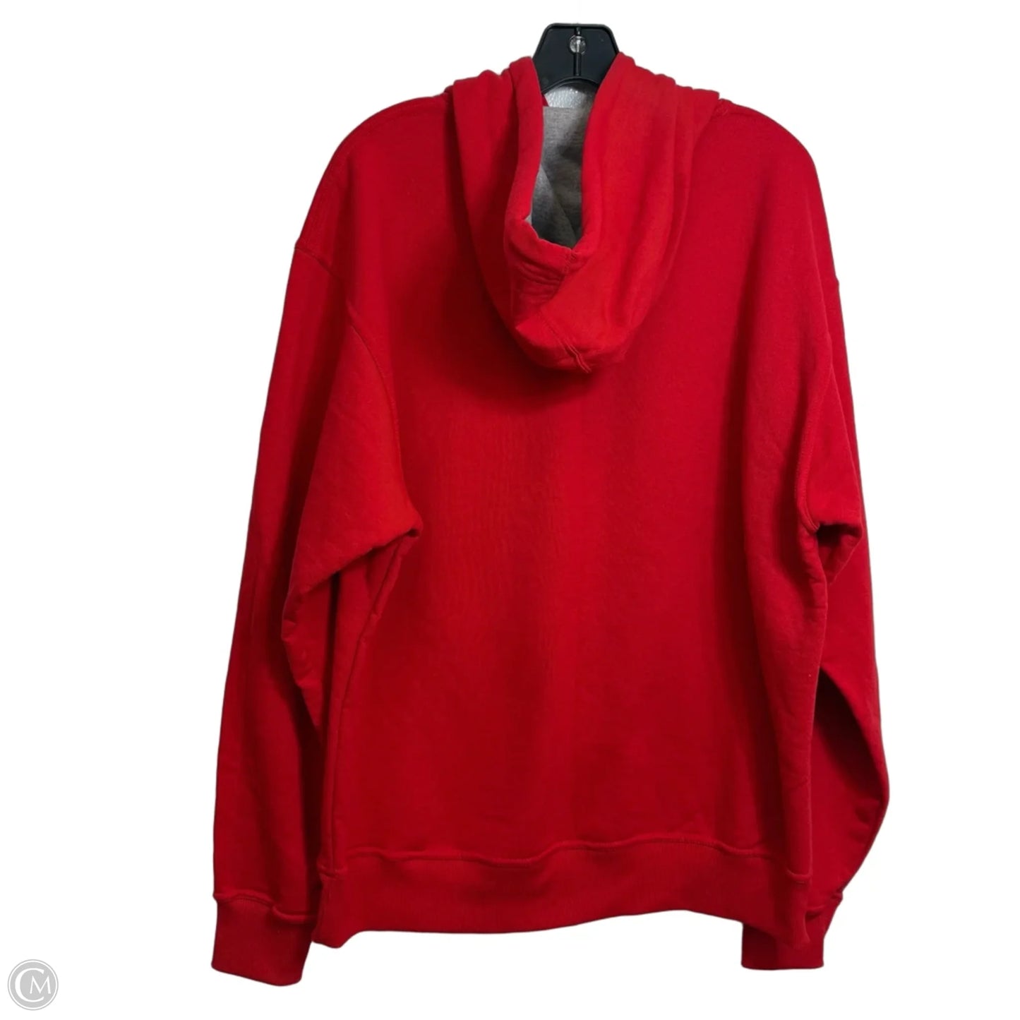 Sweatshirt Hoodie By Champion In Red, Size: L