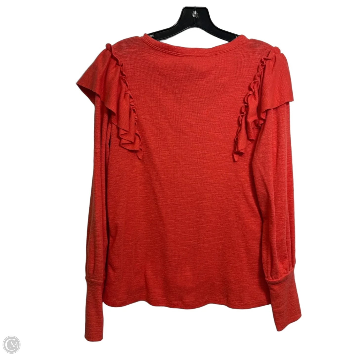 Top Long Sleeve By Pilcro In Orange, Size: S