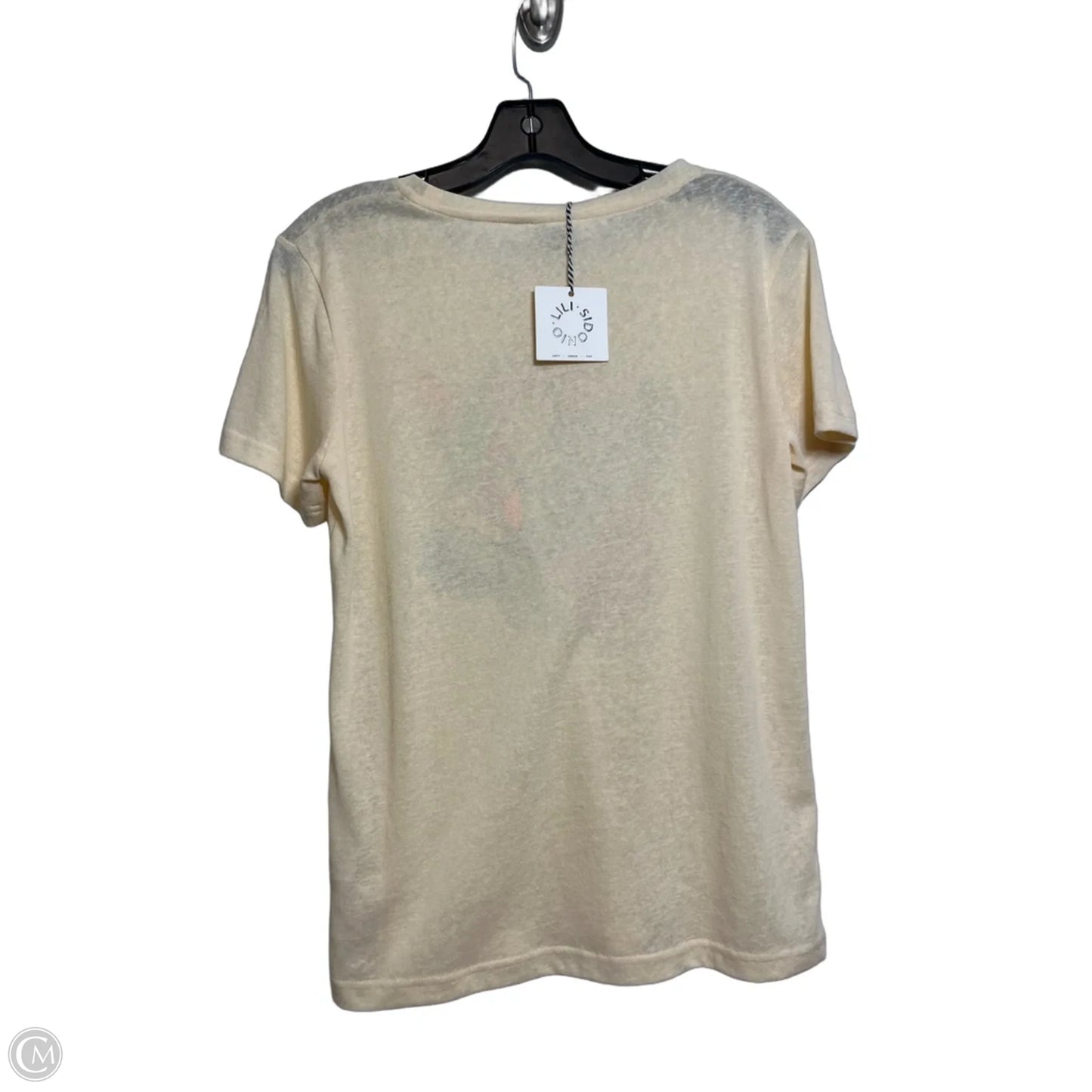 Top Short Sleeve Basic By Lili Sidonio In Cream, Size: M