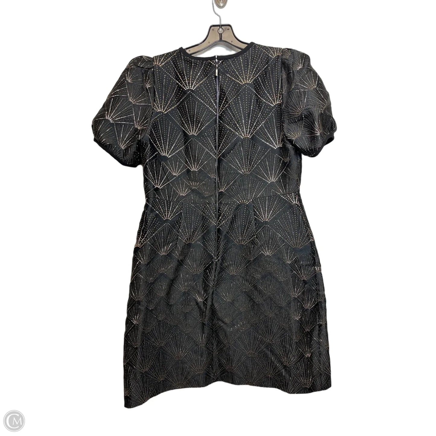Dress Casual Short By Dkny In Black & Gold, Size: 12