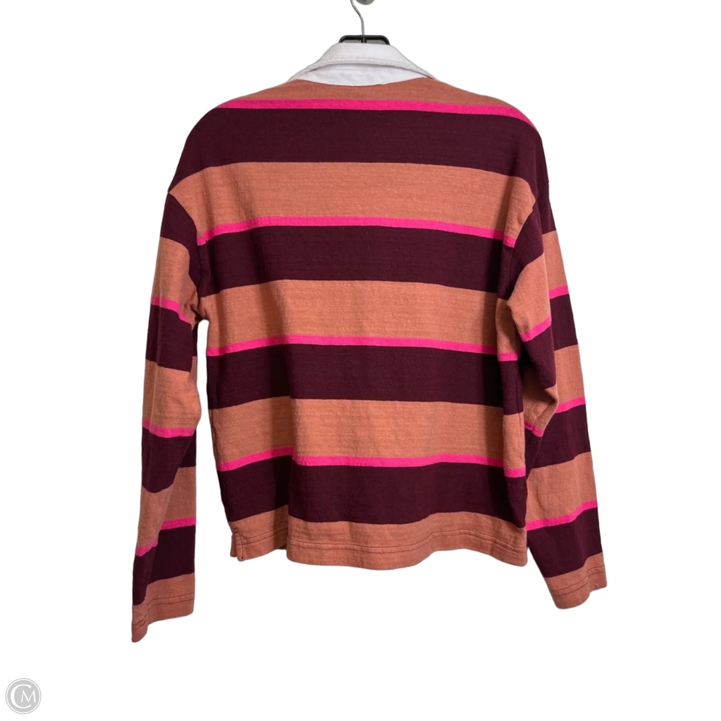 Top Long Sleeve By Loft In Striped Pattern, Size: S