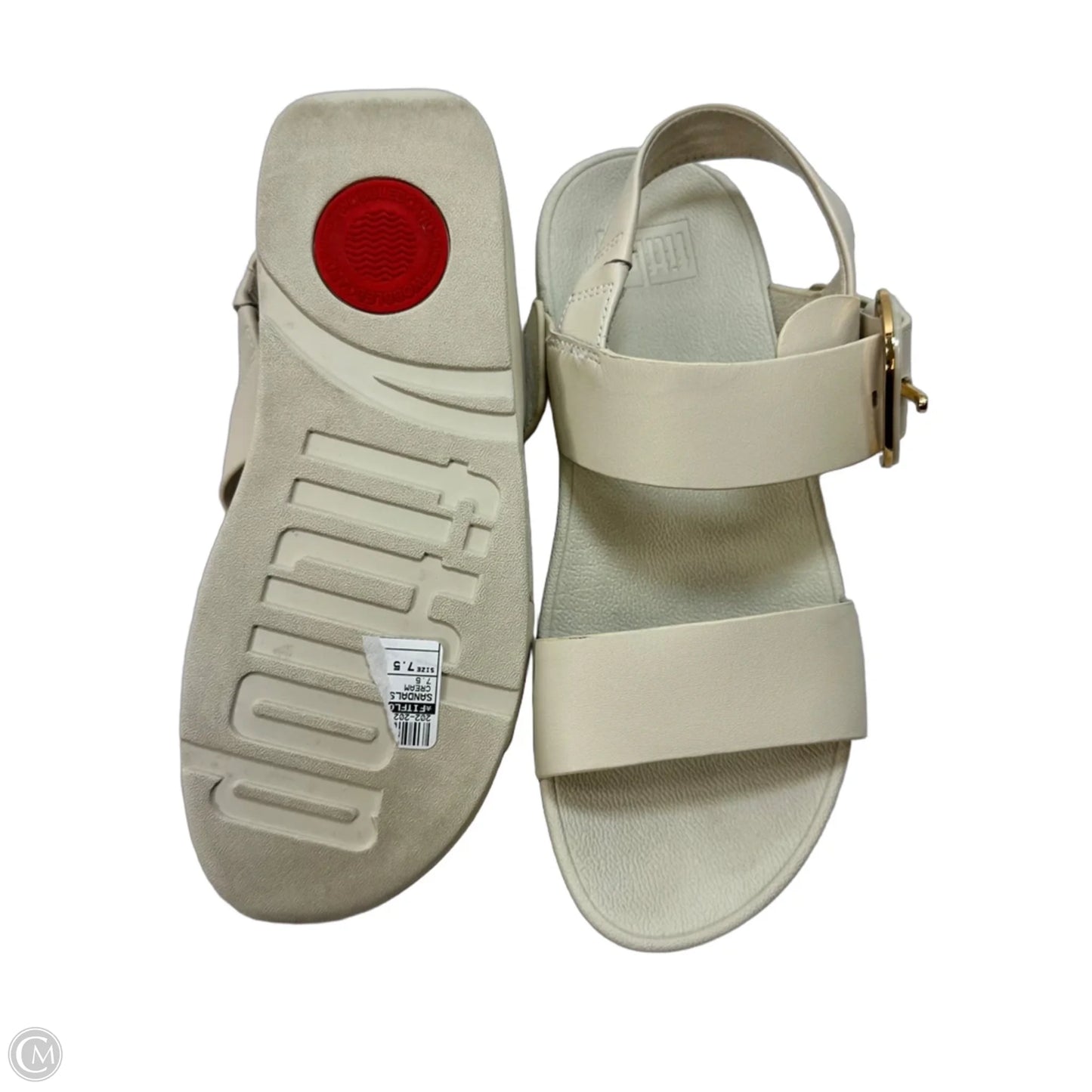 Sandals Flip Flops By Fitflop In Cream, Size: 7.5
