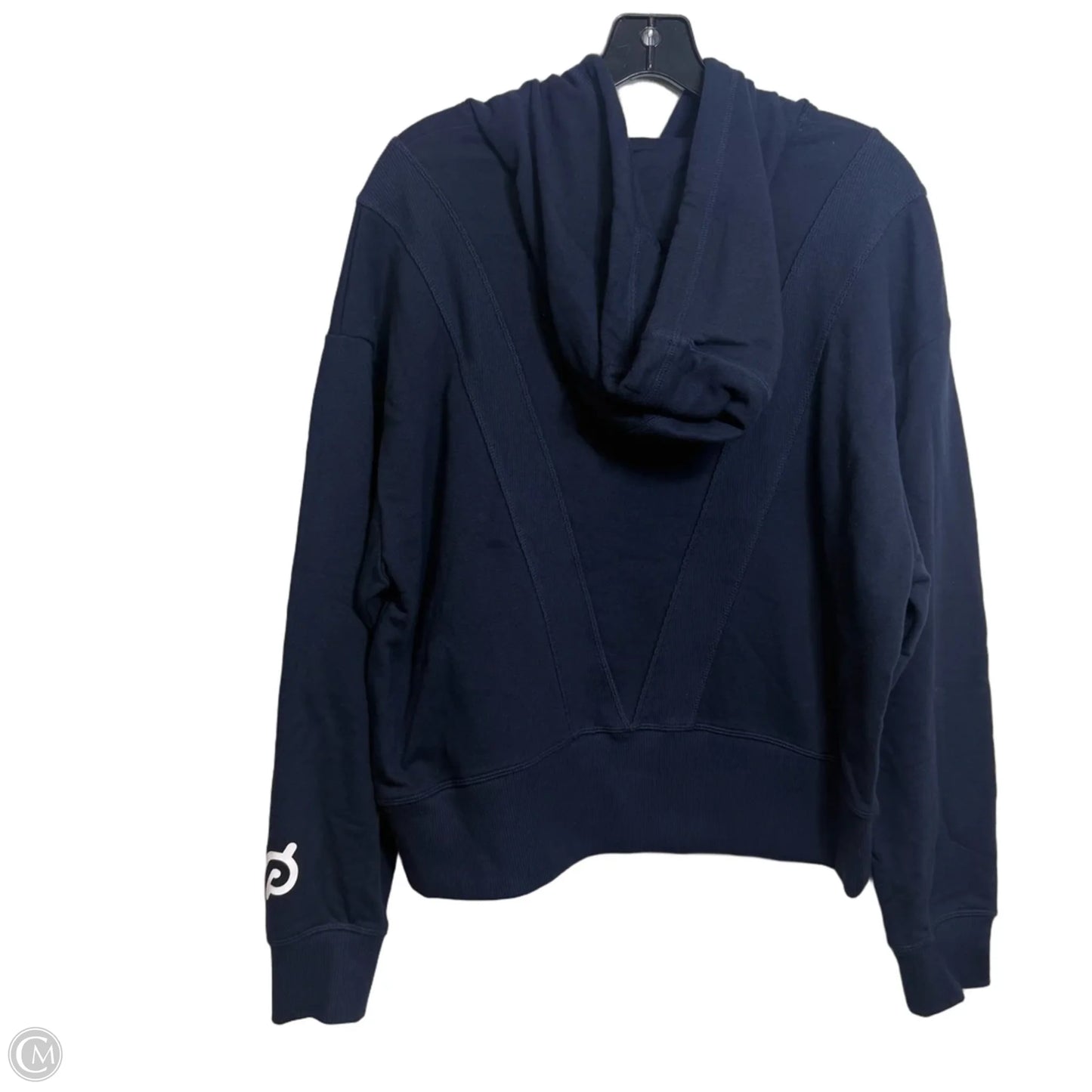 Athletic Sweatshirt Hoodie By Peloton In Navy, Size: M