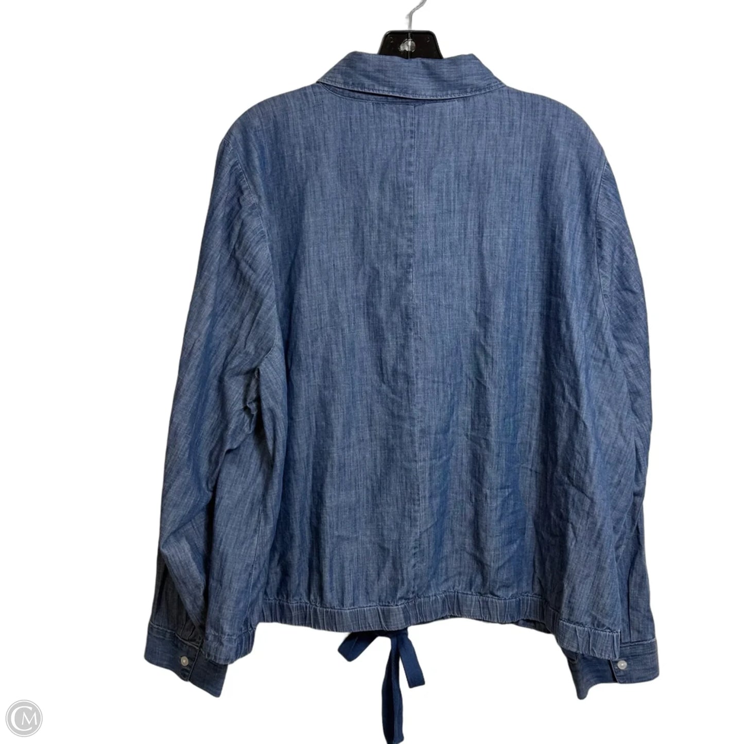 Top Long Sleeve By Lane Bryant In Blue Denim, Size: 20