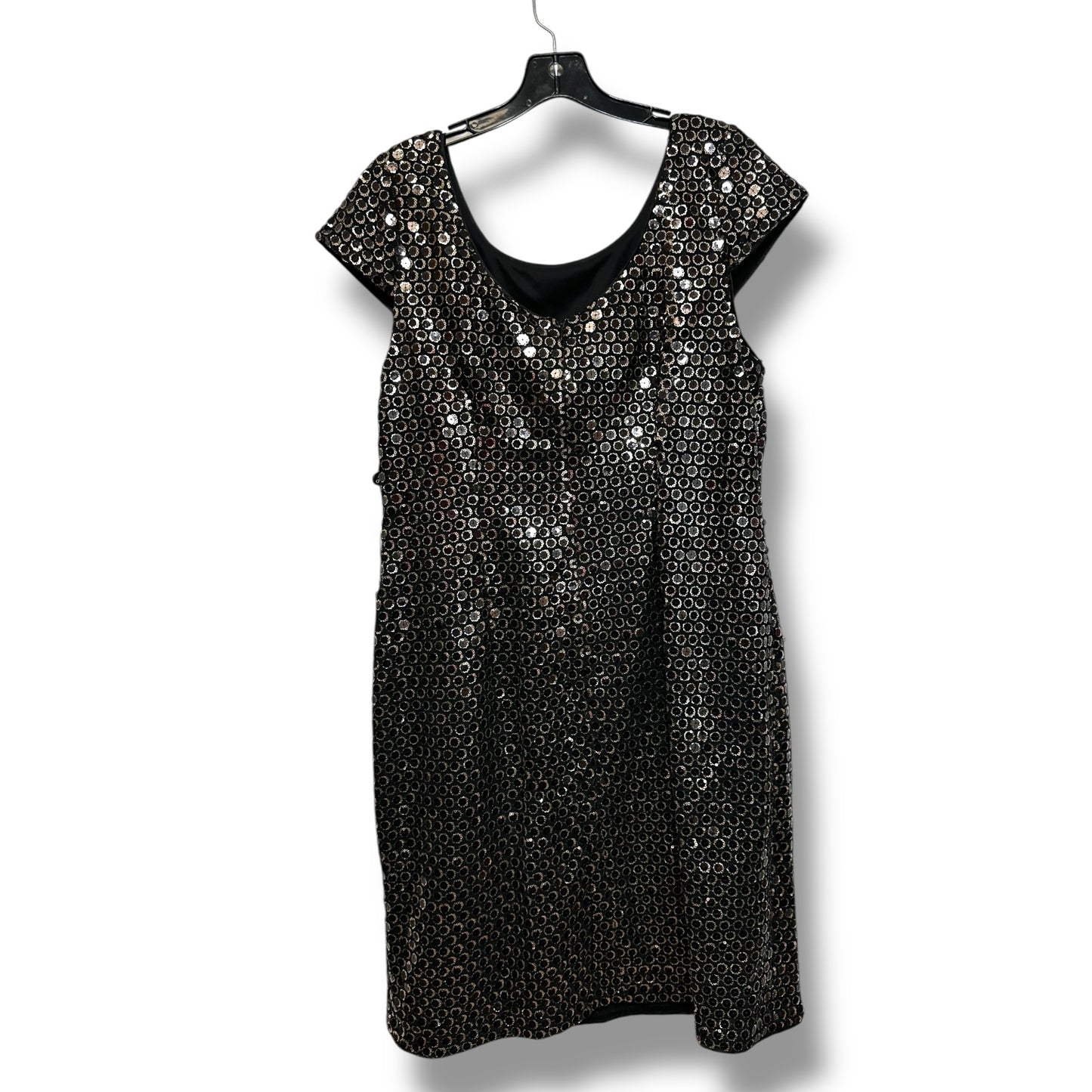 Dress Party Short By Adrianna Papell In Black, Size: 14