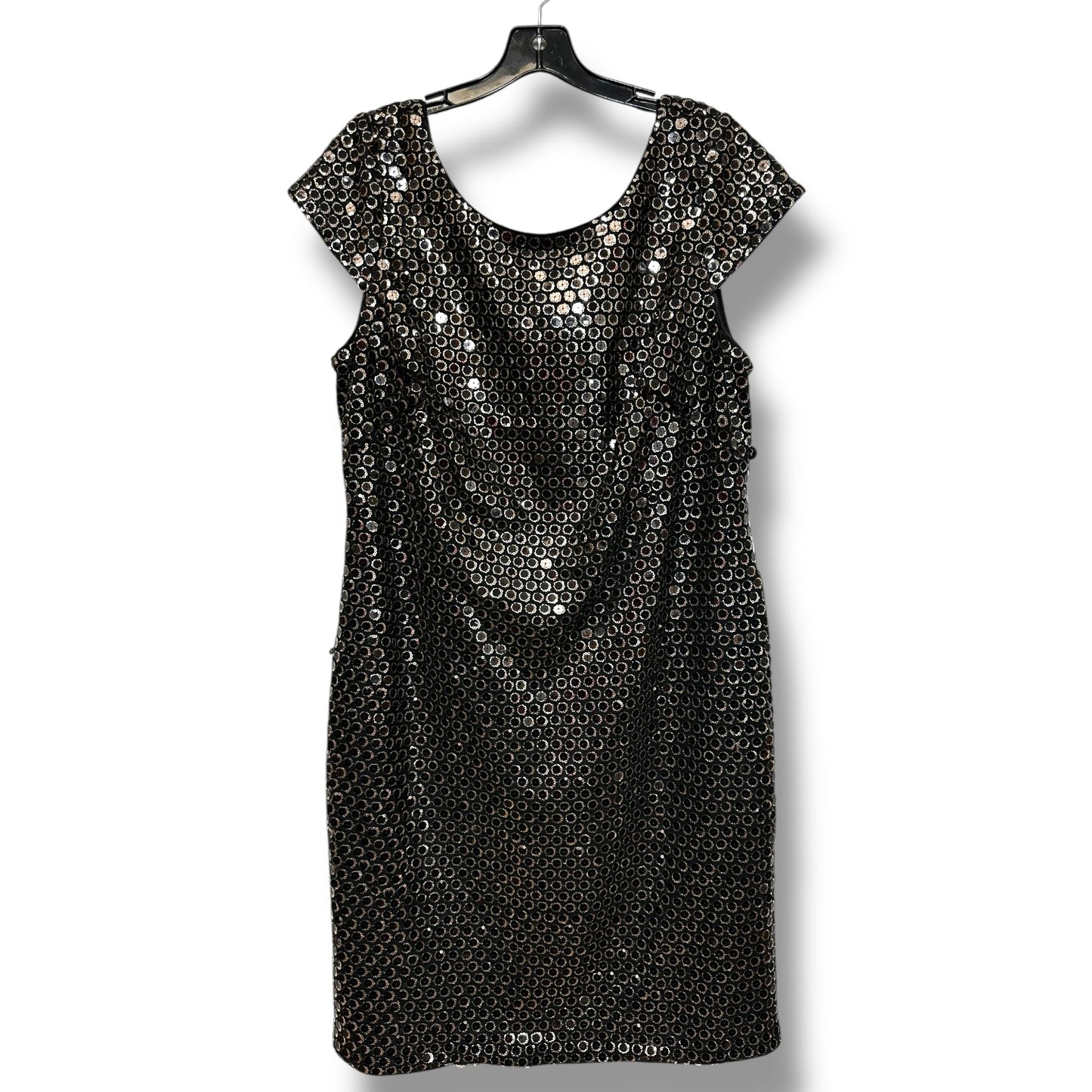 Dress Party Short By Adrianna Papell In Black, Size: 14