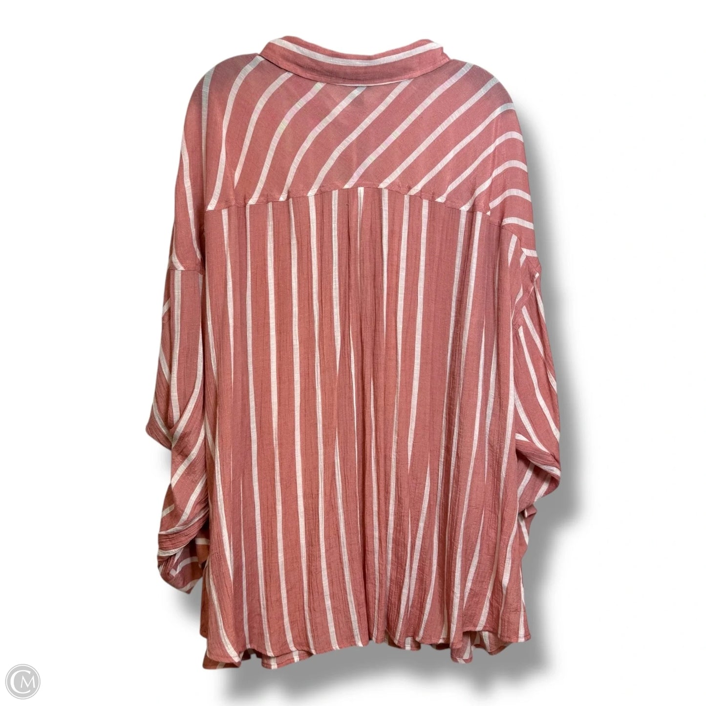 Top Long Sleeve By Torrid In Striped Pattern, Size: 4x