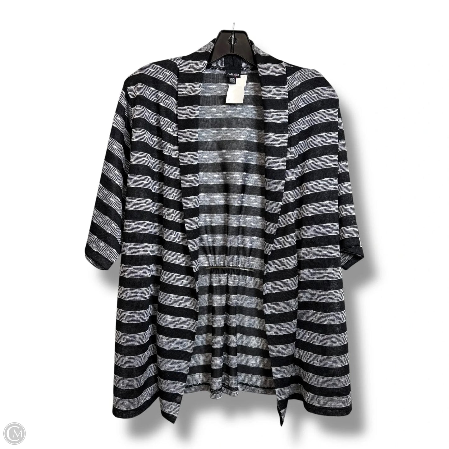Cardigan By Rafaella In Striped Pattern, Size: M
