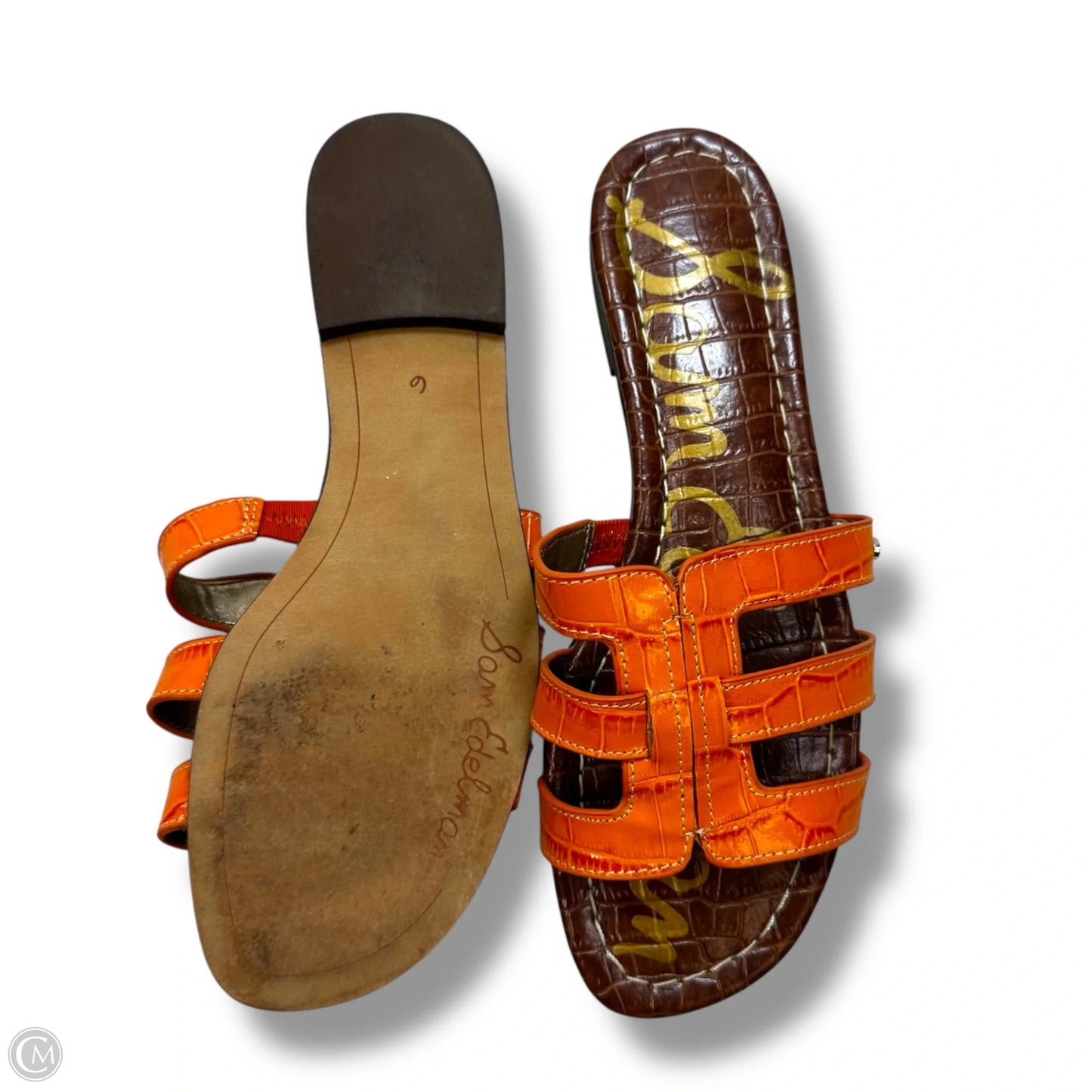 Sandals Flip Flops By Sam Edelman In Orange, Size: 6