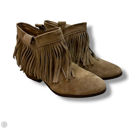 Boots Ankle Flats By Restricted In Tan, Size: 7.5