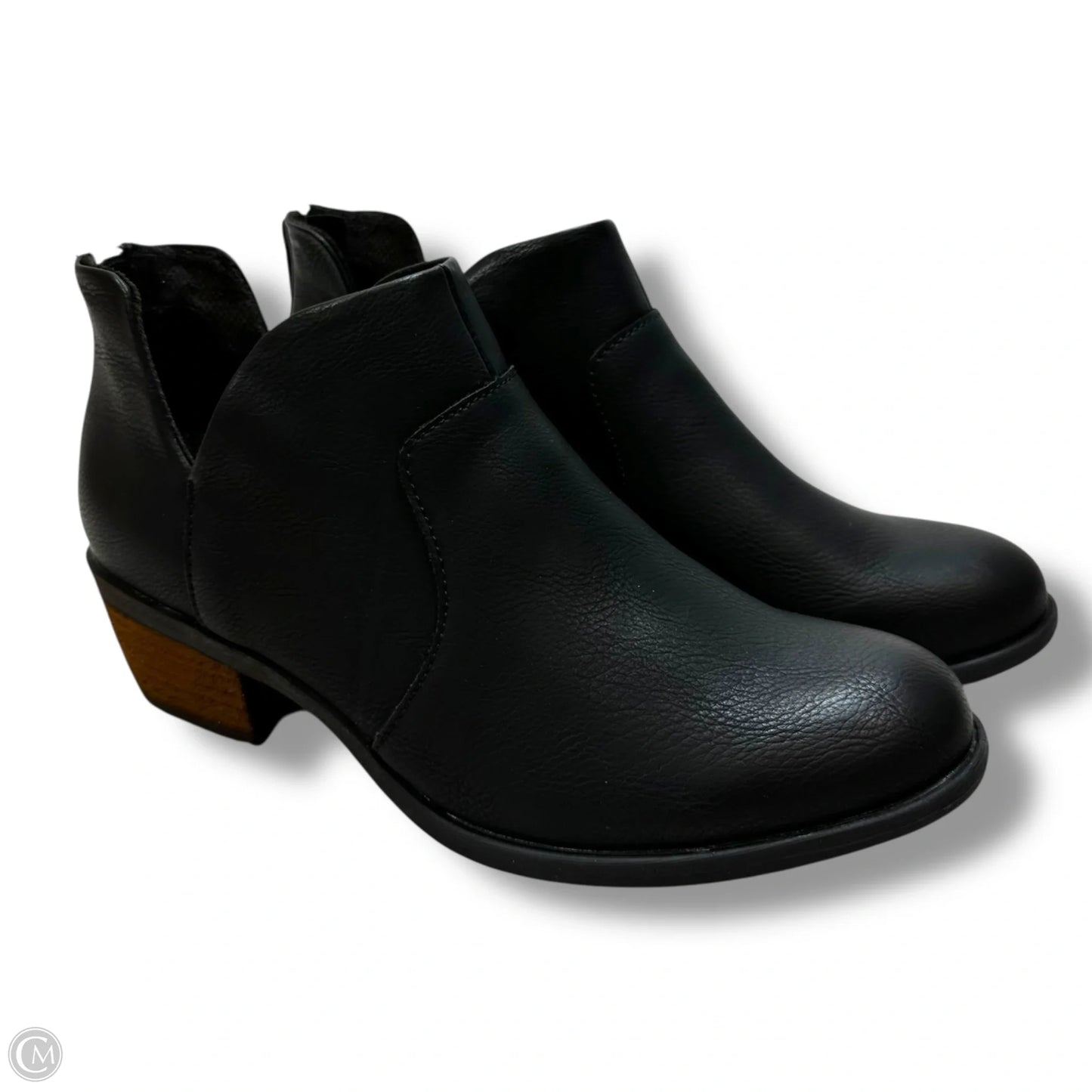 Boots Ankle Flats By Boc In Black, Size: 7