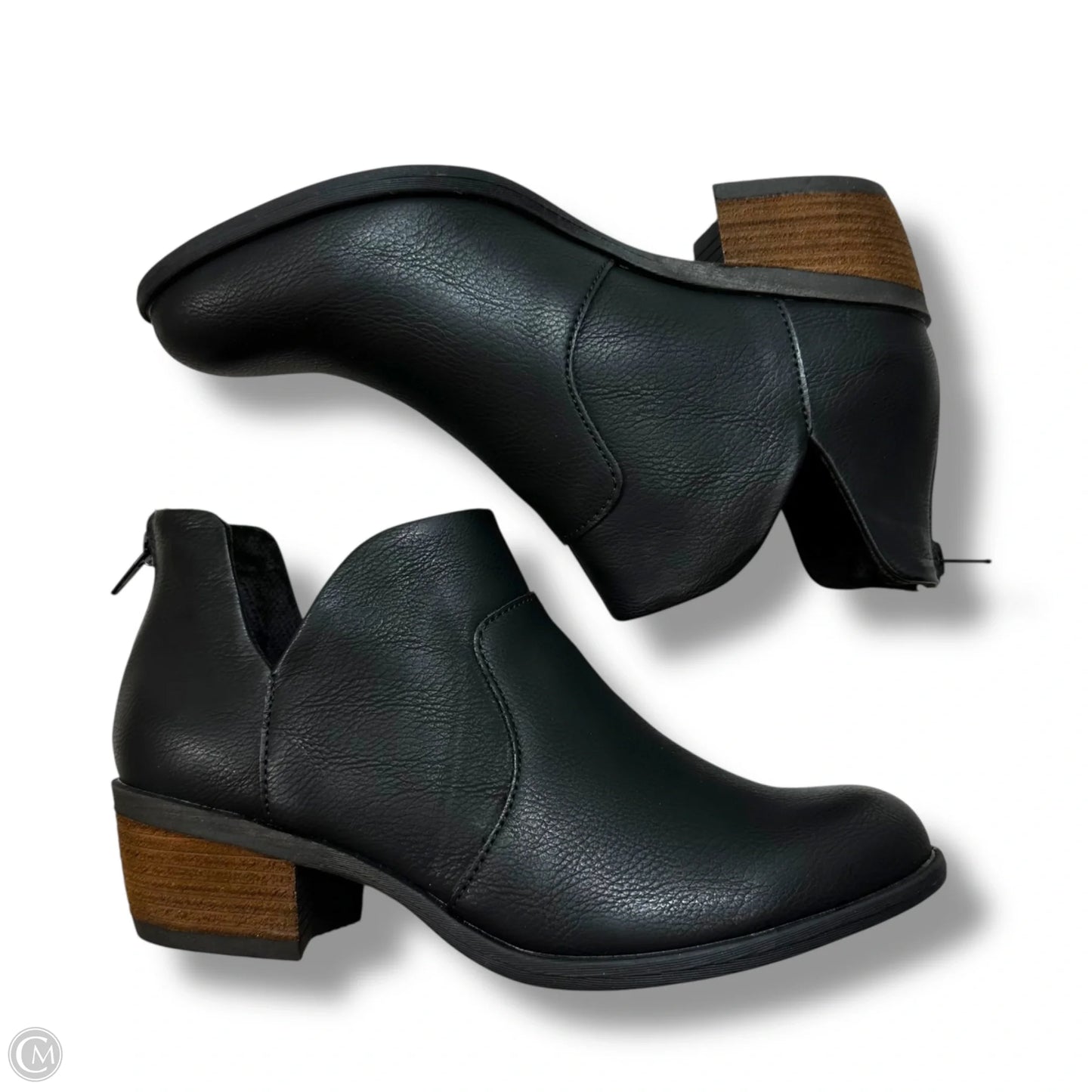 Boots Ankle Flats By Boc In Black, Size: 7