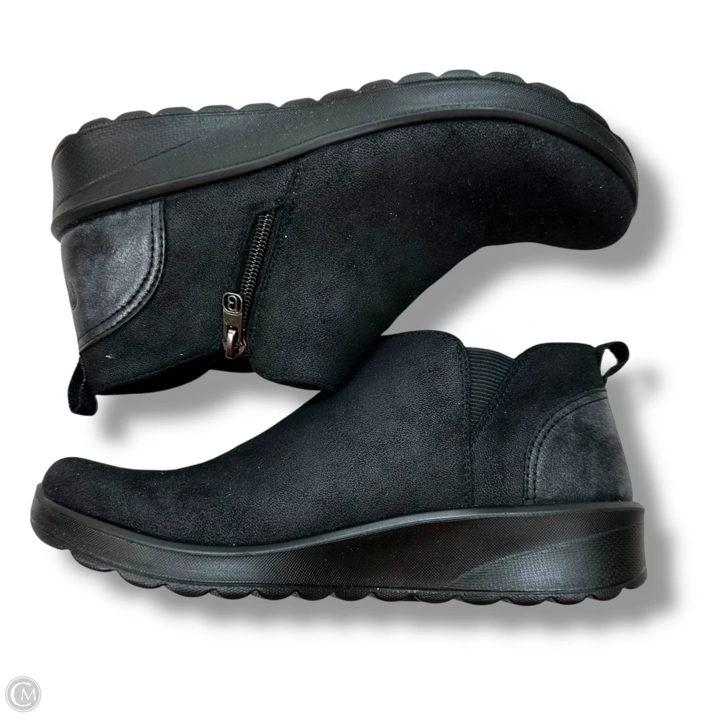 Boots Ankle Flats By Bzees In Black, Size: 7